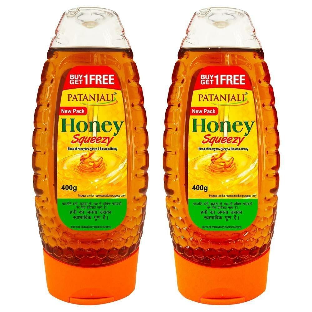 Patanjali Honey Squeezy 1+1 Combo 400 G (Bottle)