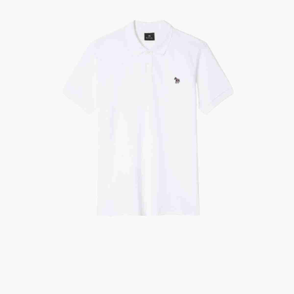 Cotton-Piquée Zebra Polo Shirt