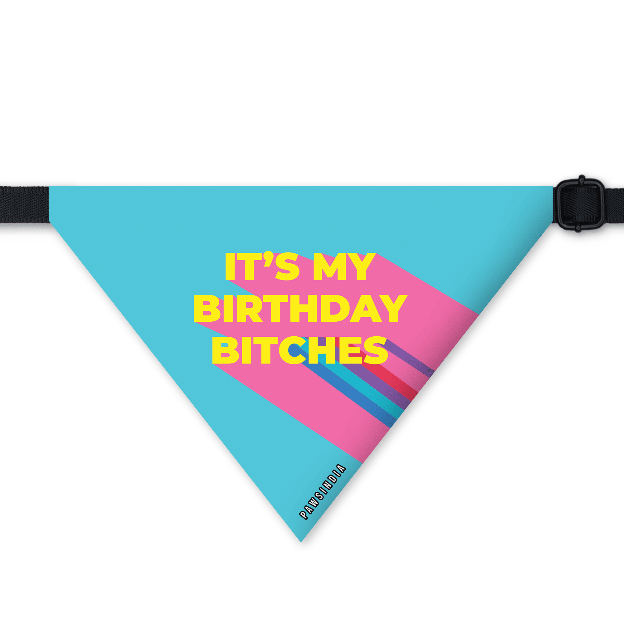 PawsIndia Pet Bandana - It's My Birthday Bitches