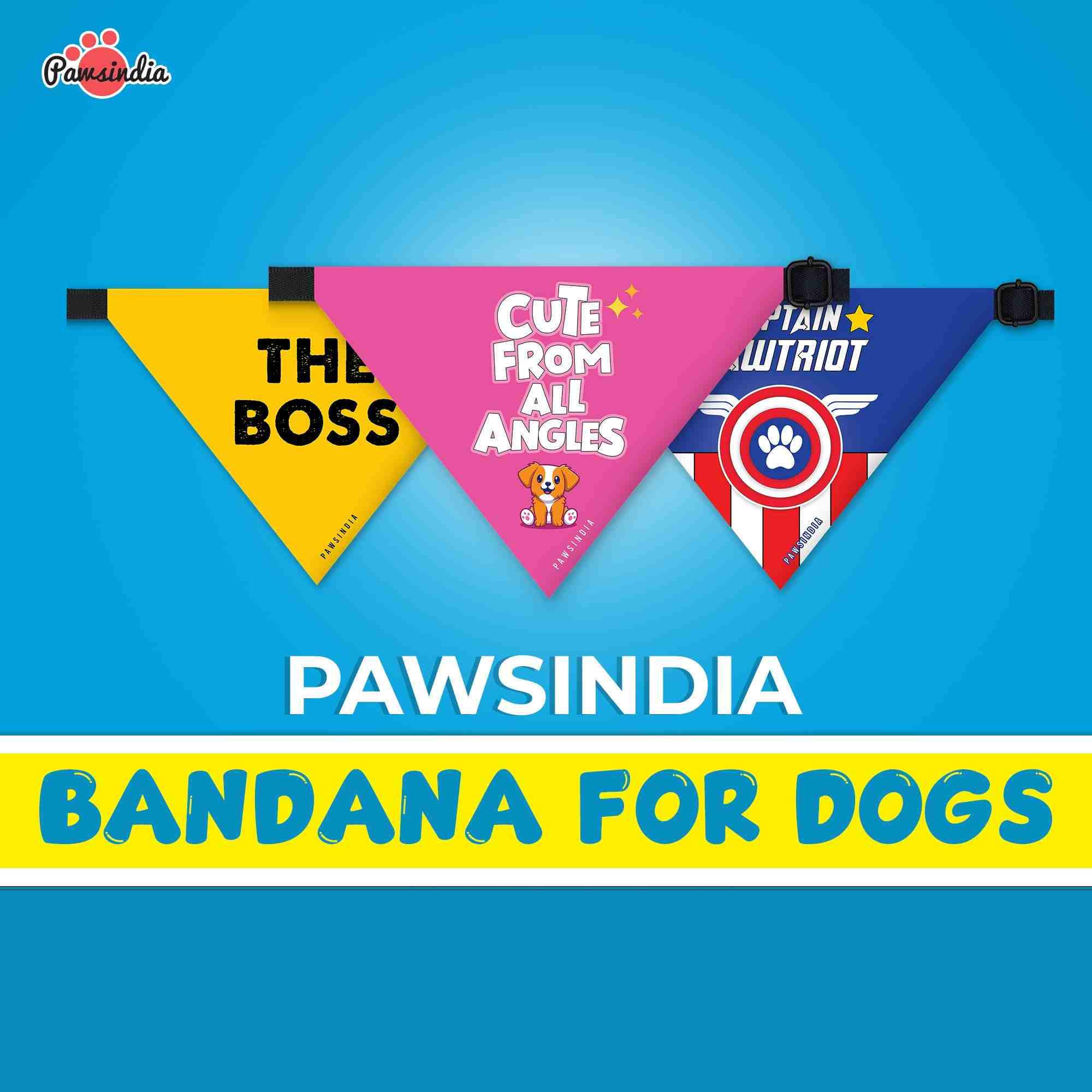 PawsIndia Pet Bandana - My Dad & I Talks Shits About You