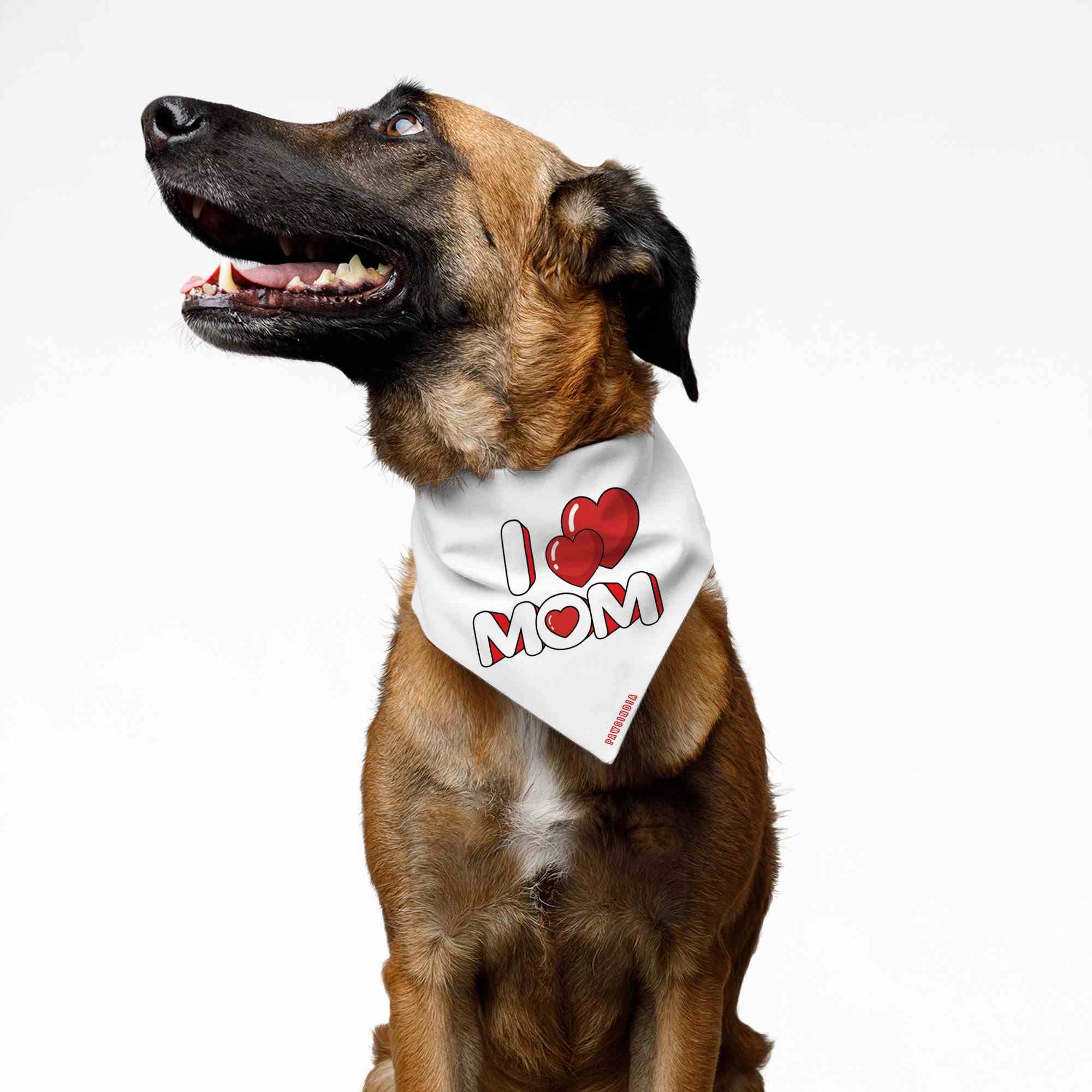 PawsIndia | PawsIndia Pet Bandana - I Love Mom