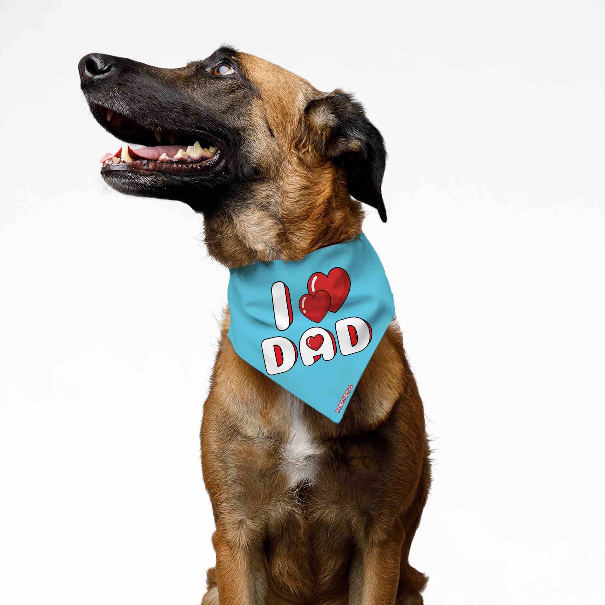 PawsIndia | PawsIndia Pet Bandana - I Love Dad