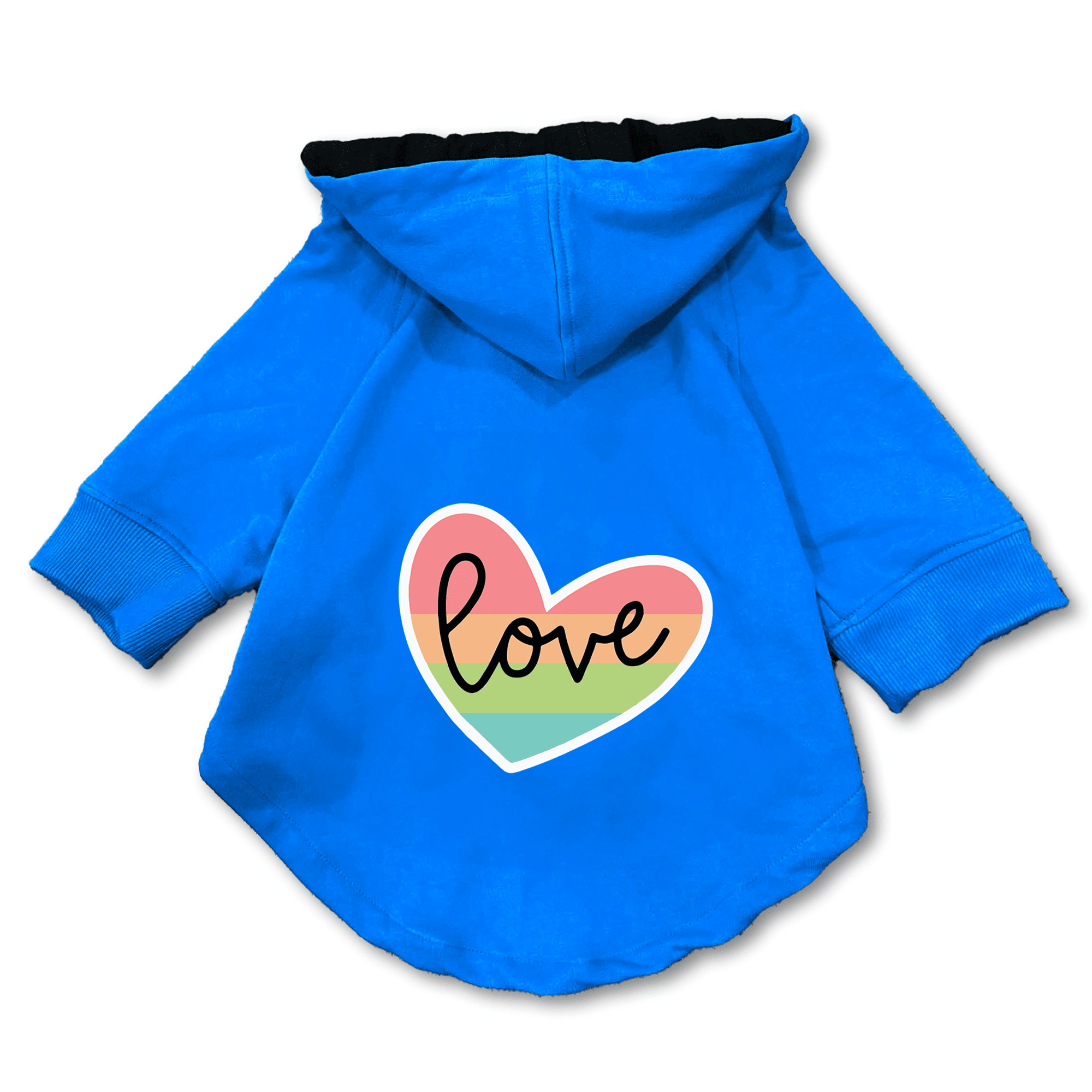 Pawsindia Dog & Cat Hoodie - Love (Blue)