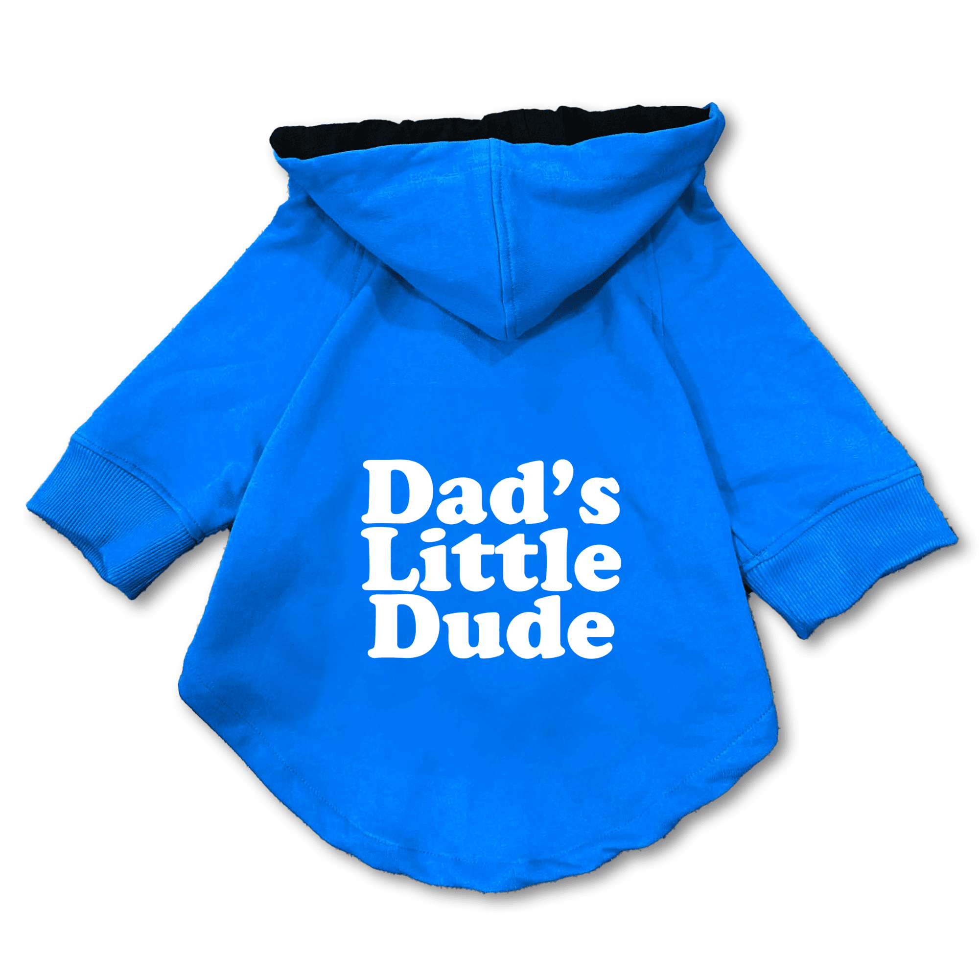 Pawsindia Dog & Cat Hoodie - Dad's Little Dude (Blue)