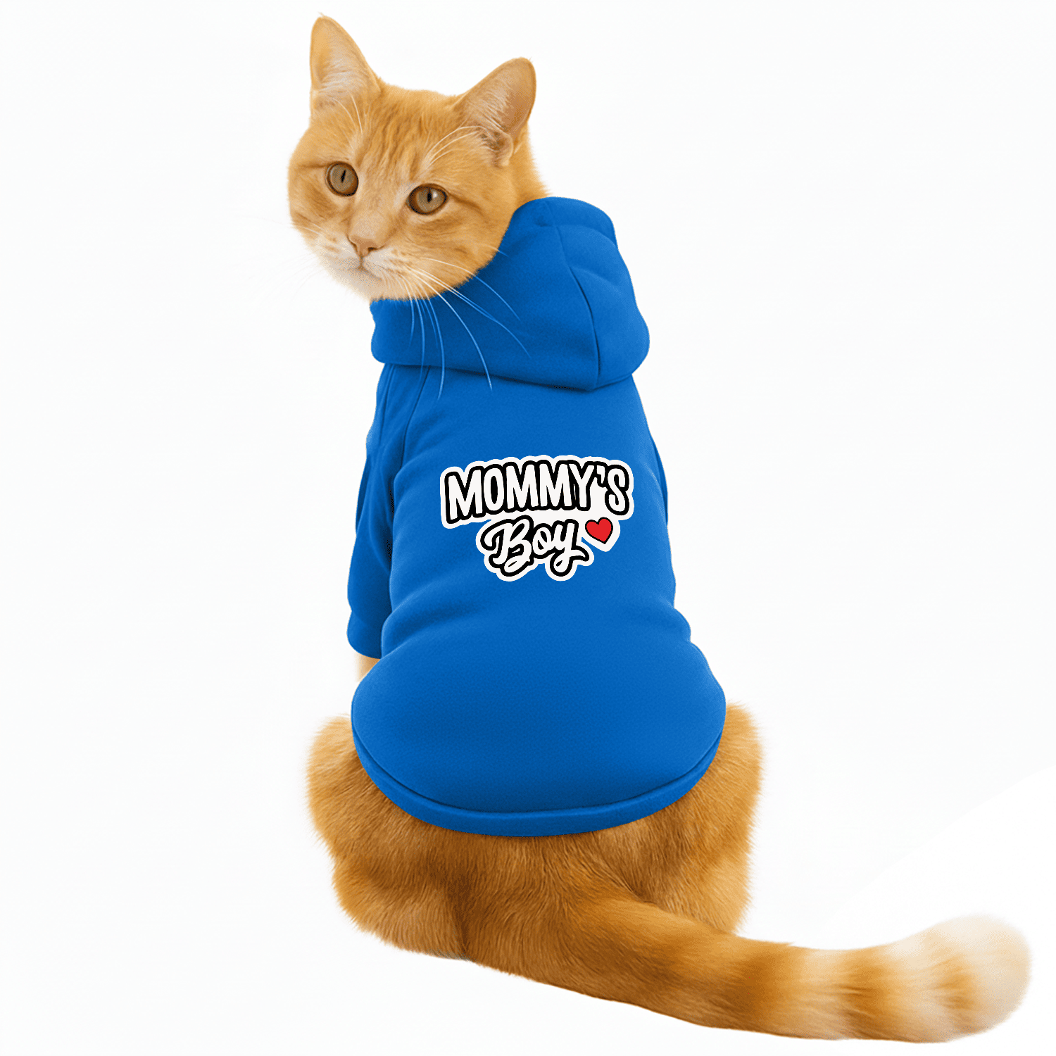 Pawsindia Dog & Cat Hoodie - Mommy's Boy (Blue)