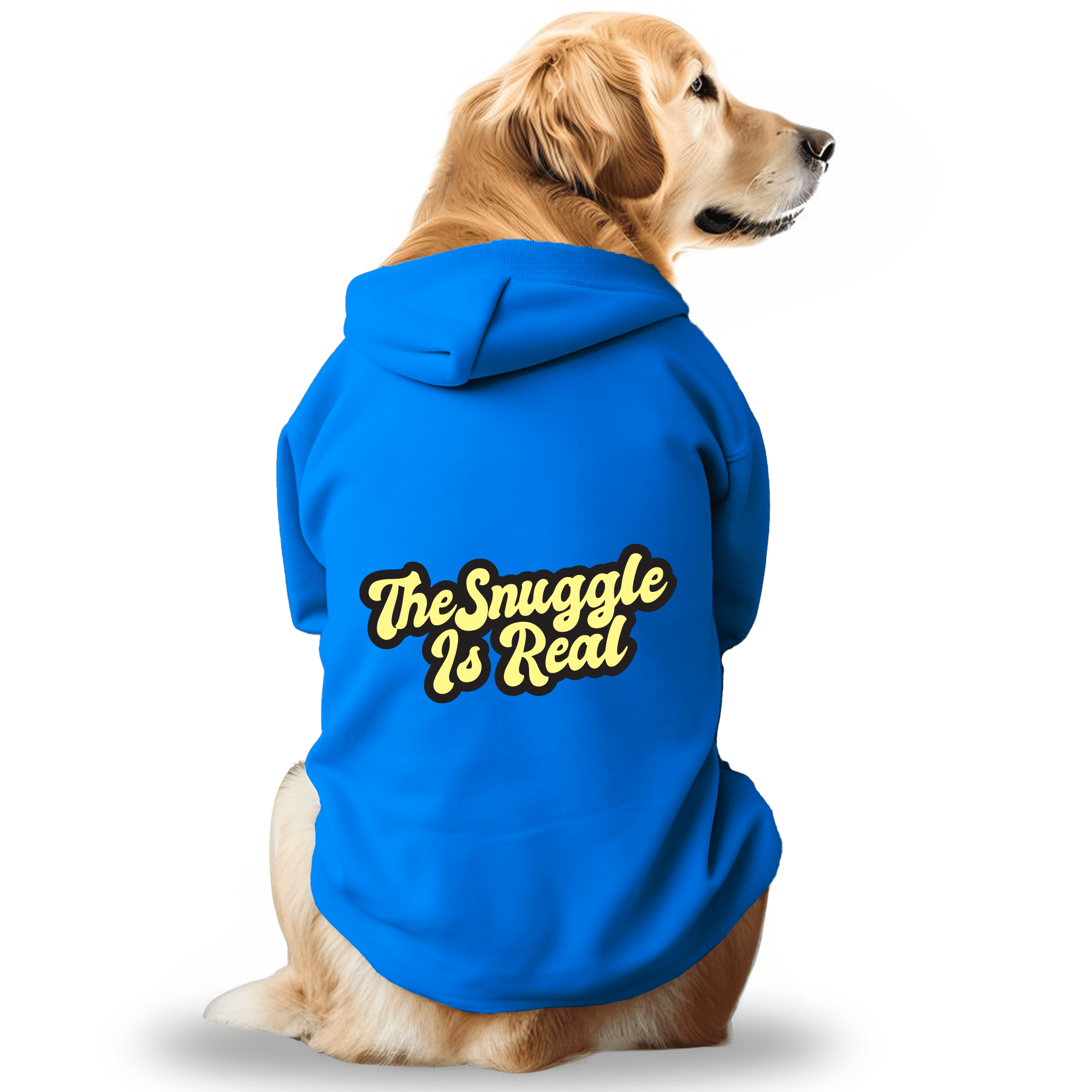 Pawsindia Dog & Cat Hoodie - Snuggle is Real (Blue)