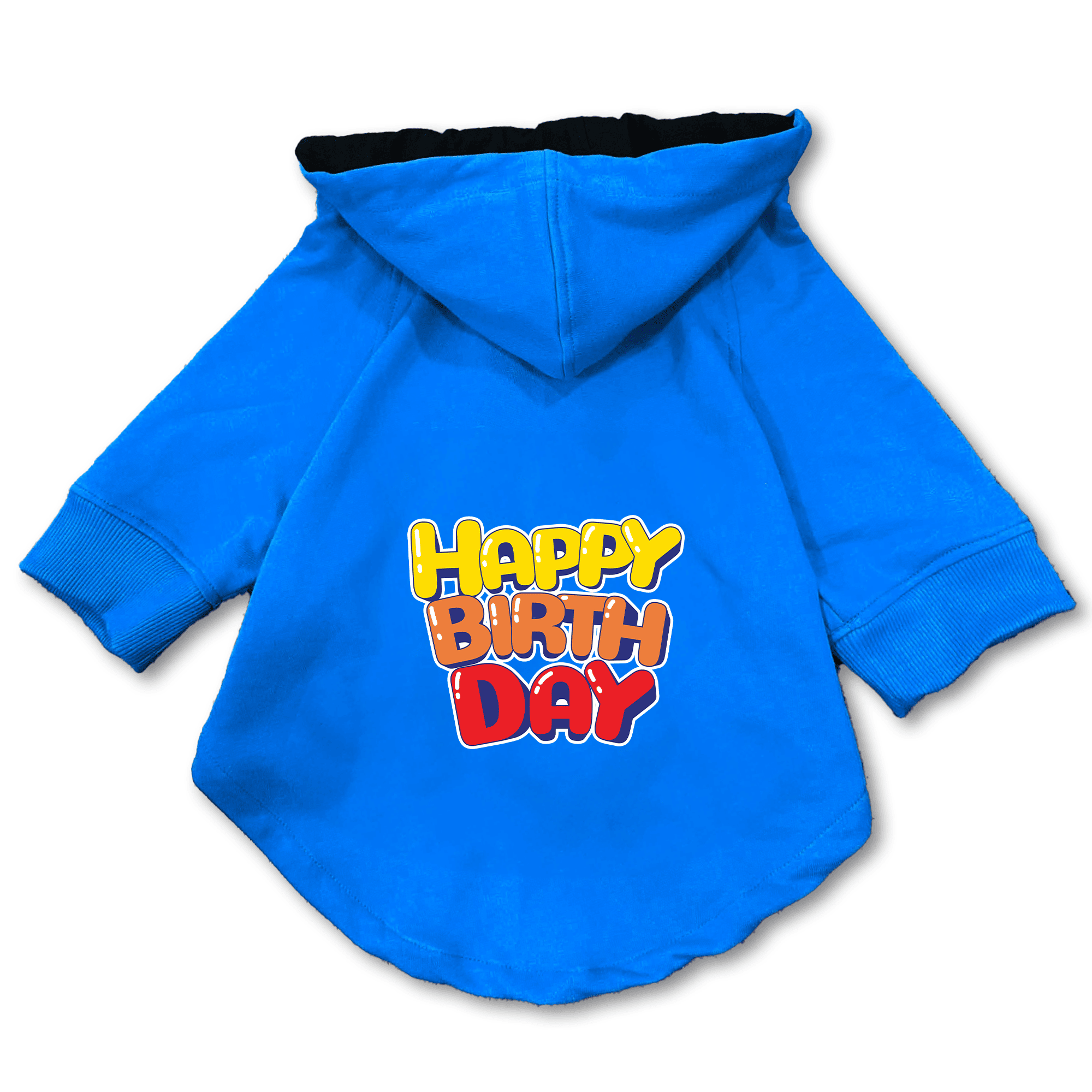 Pawsindia Dog & Cat Hoodie - Happy Birthday (Blue)