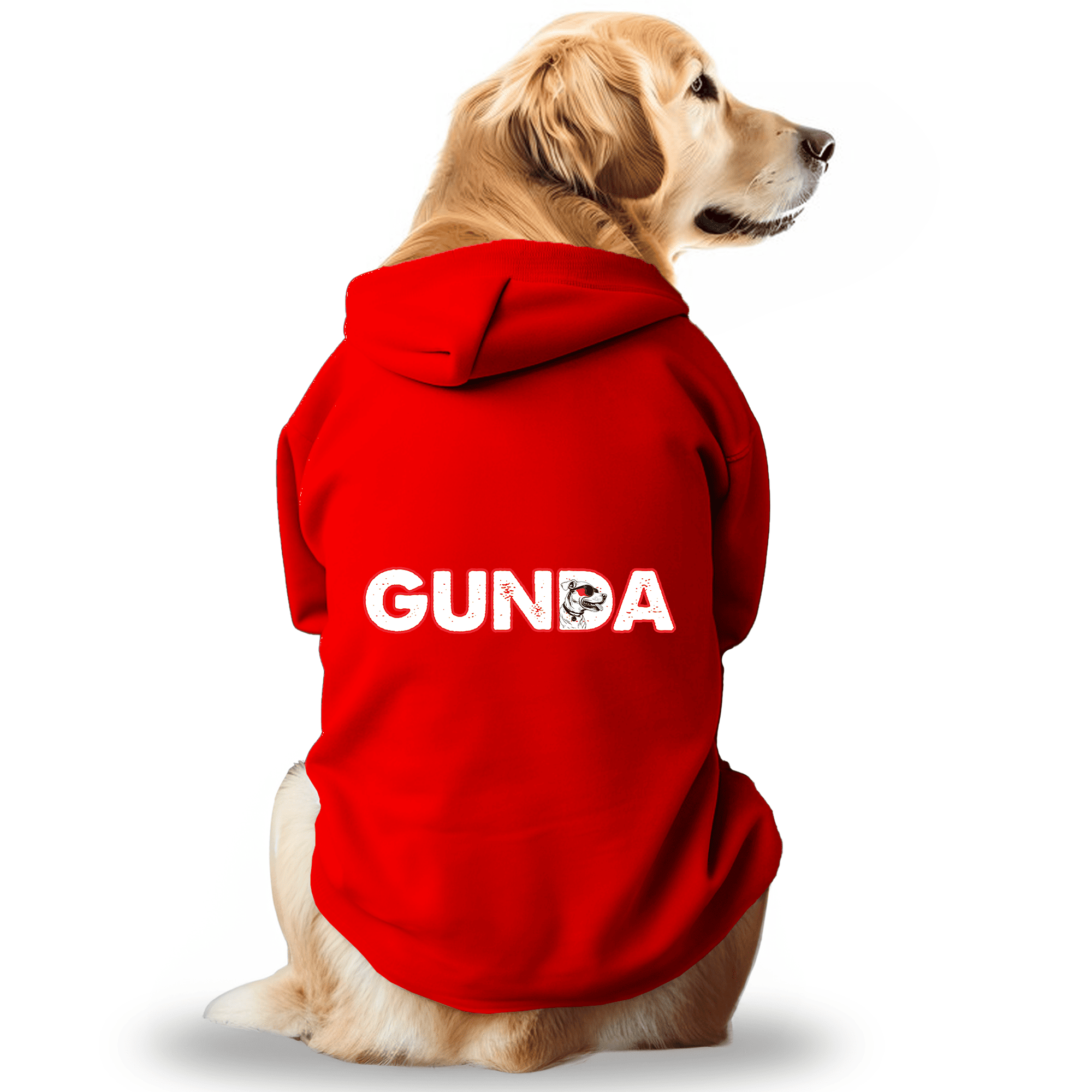 Pawsindia Dog & Cat Hoodie - GUNDA (Red)