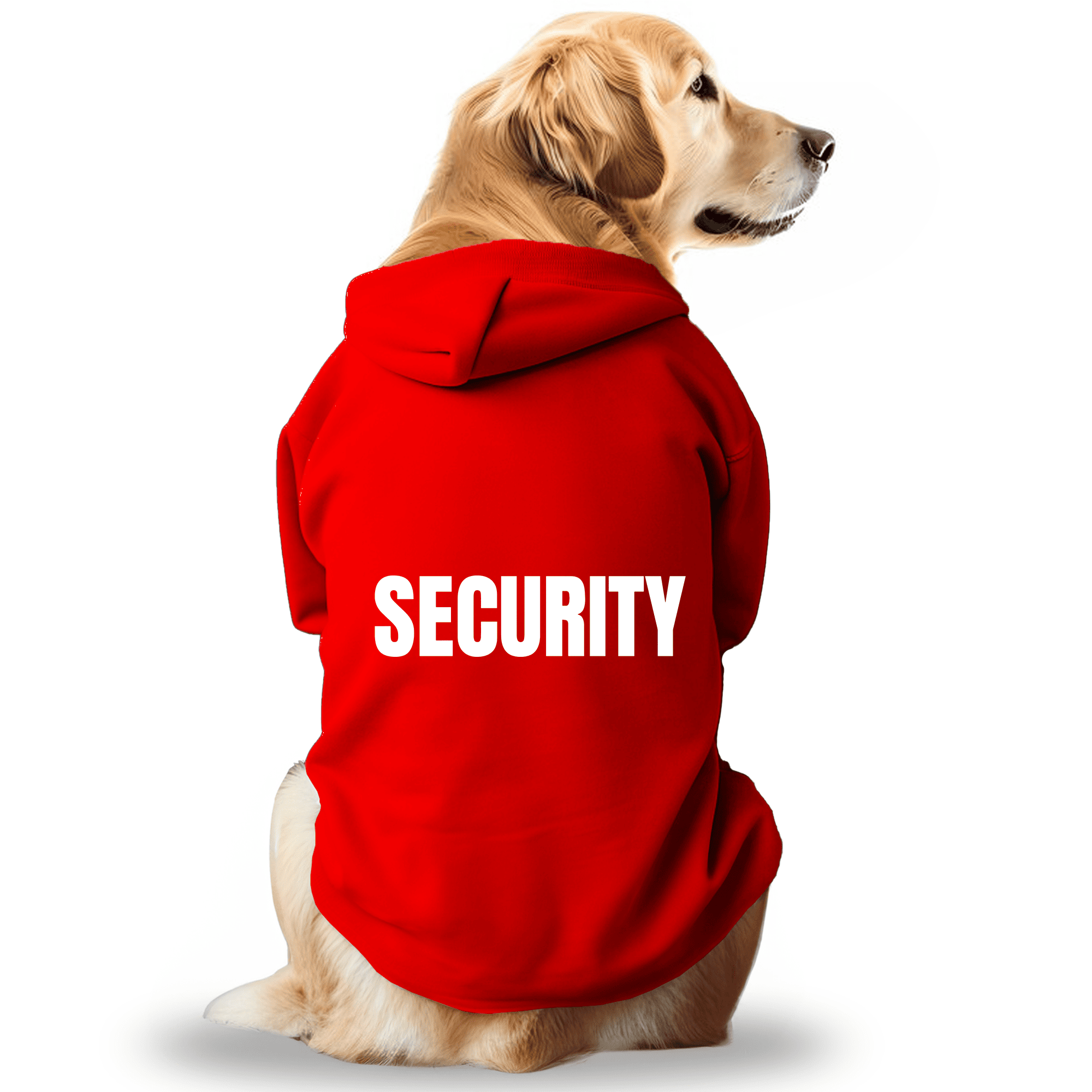 Pawsindia Dog & Cat Hoodie - Security (Red)