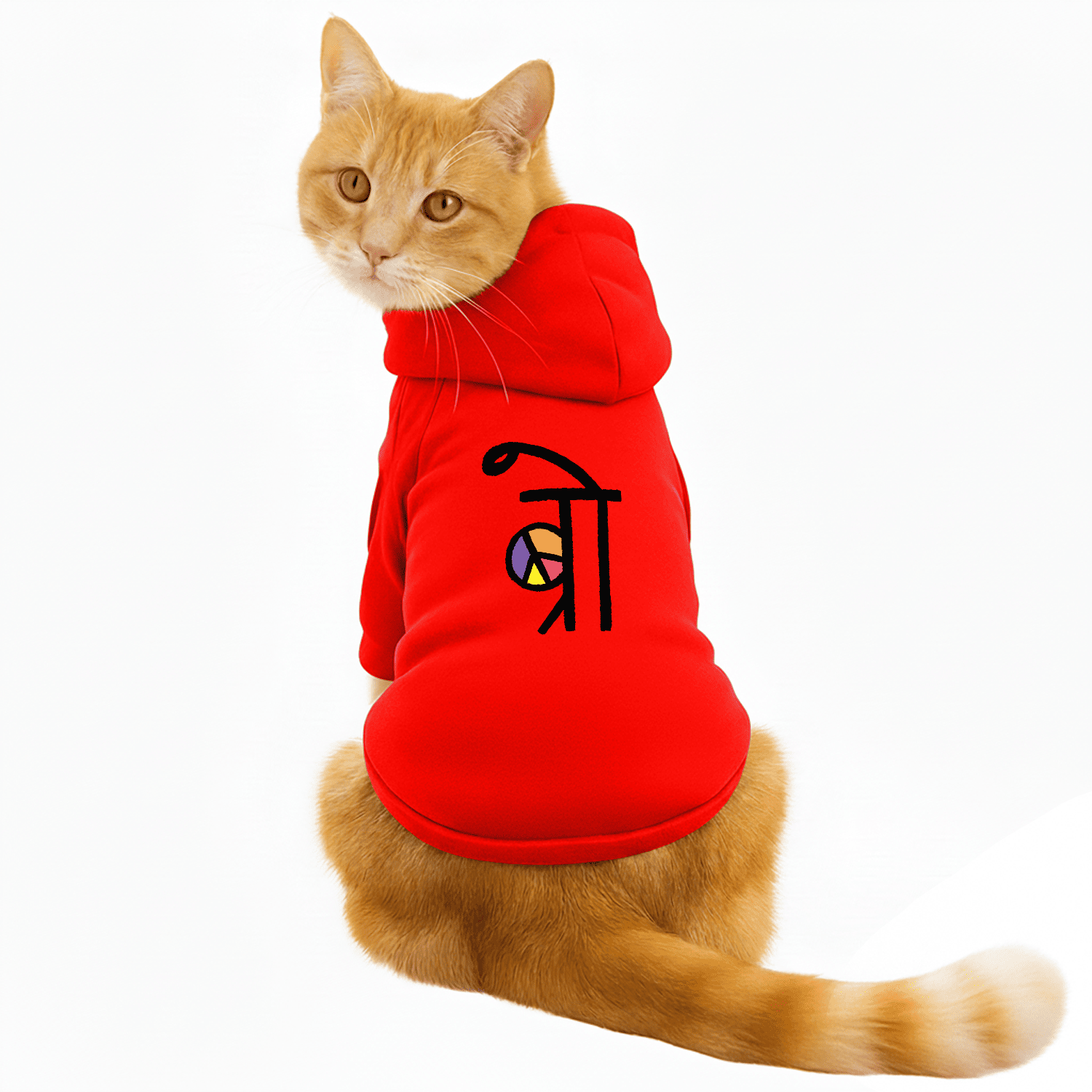 Pawsindia Dog & Cat Hoodie - Bro (Red)