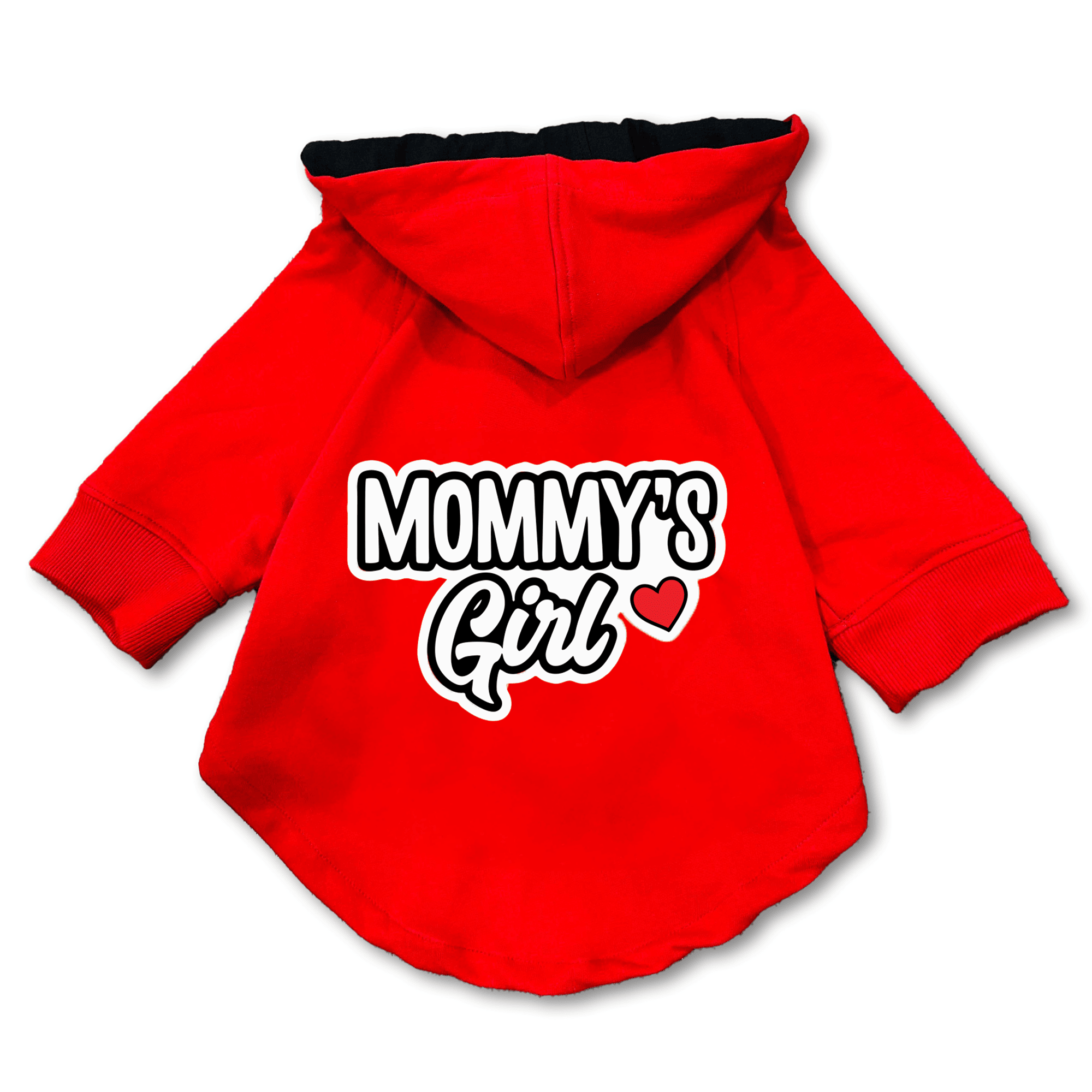 Pawsindia Dog & Cat Hoodie - Mommy's Girl (Red)
