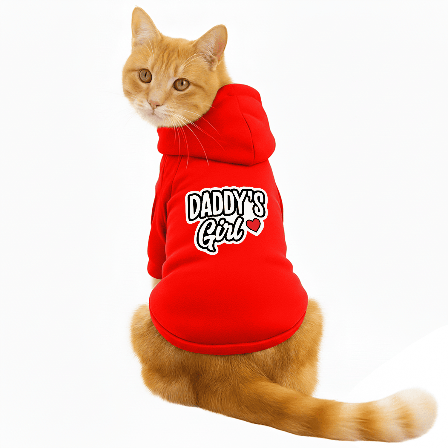 Pawsindia Dog & Cat Hoodie - Daddy's Boy (Red)