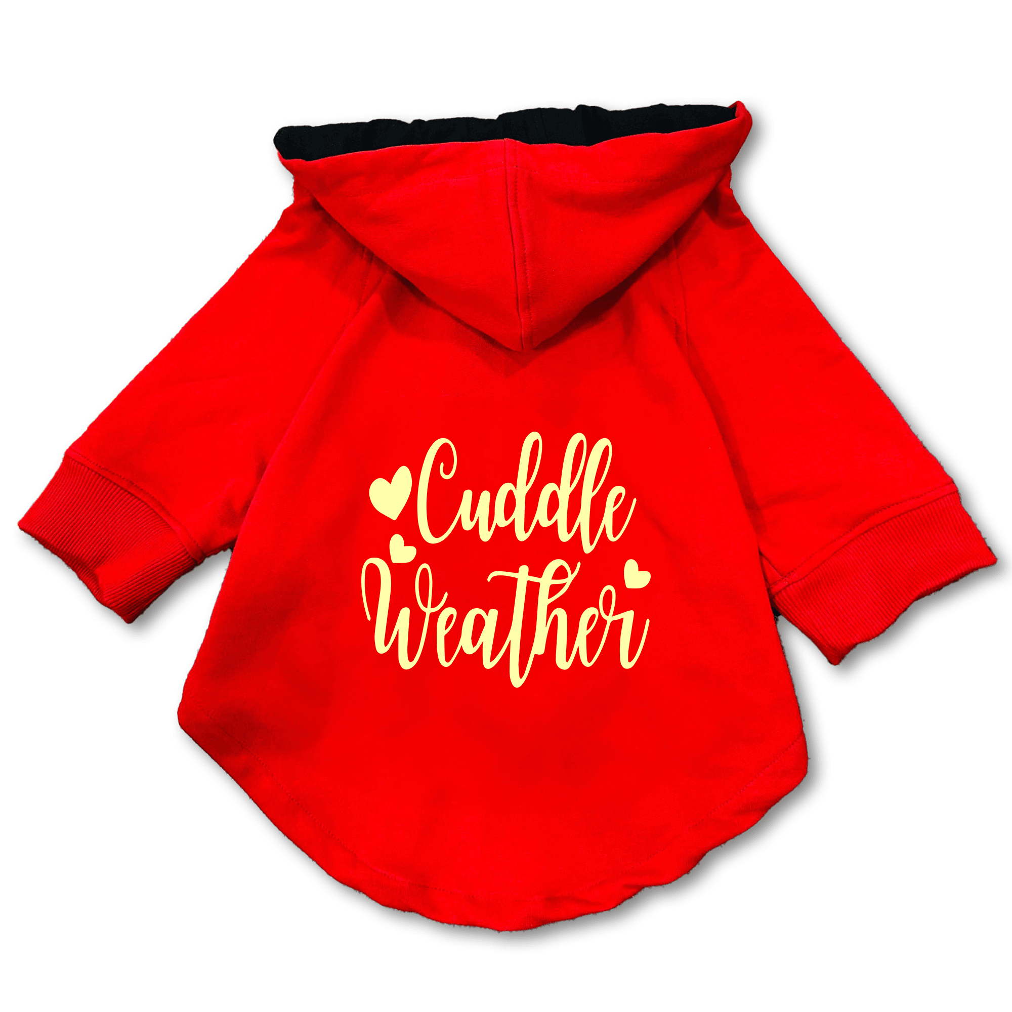 Pawsindia Dog & Cat Hoodie - Cuddle Weather (Red)