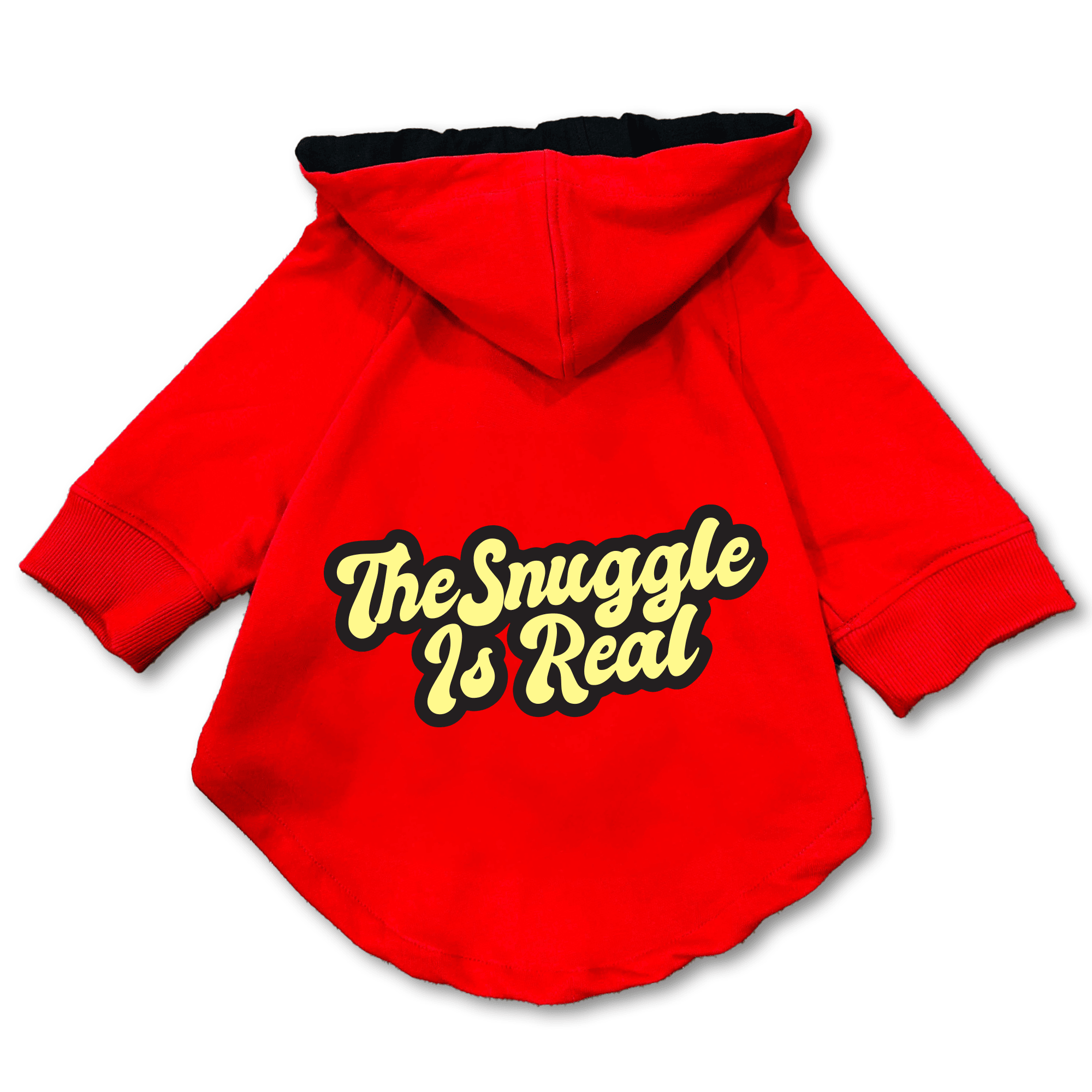 Pawsindia Dog & Cat Hoodie - Snuggle is Real (Red)