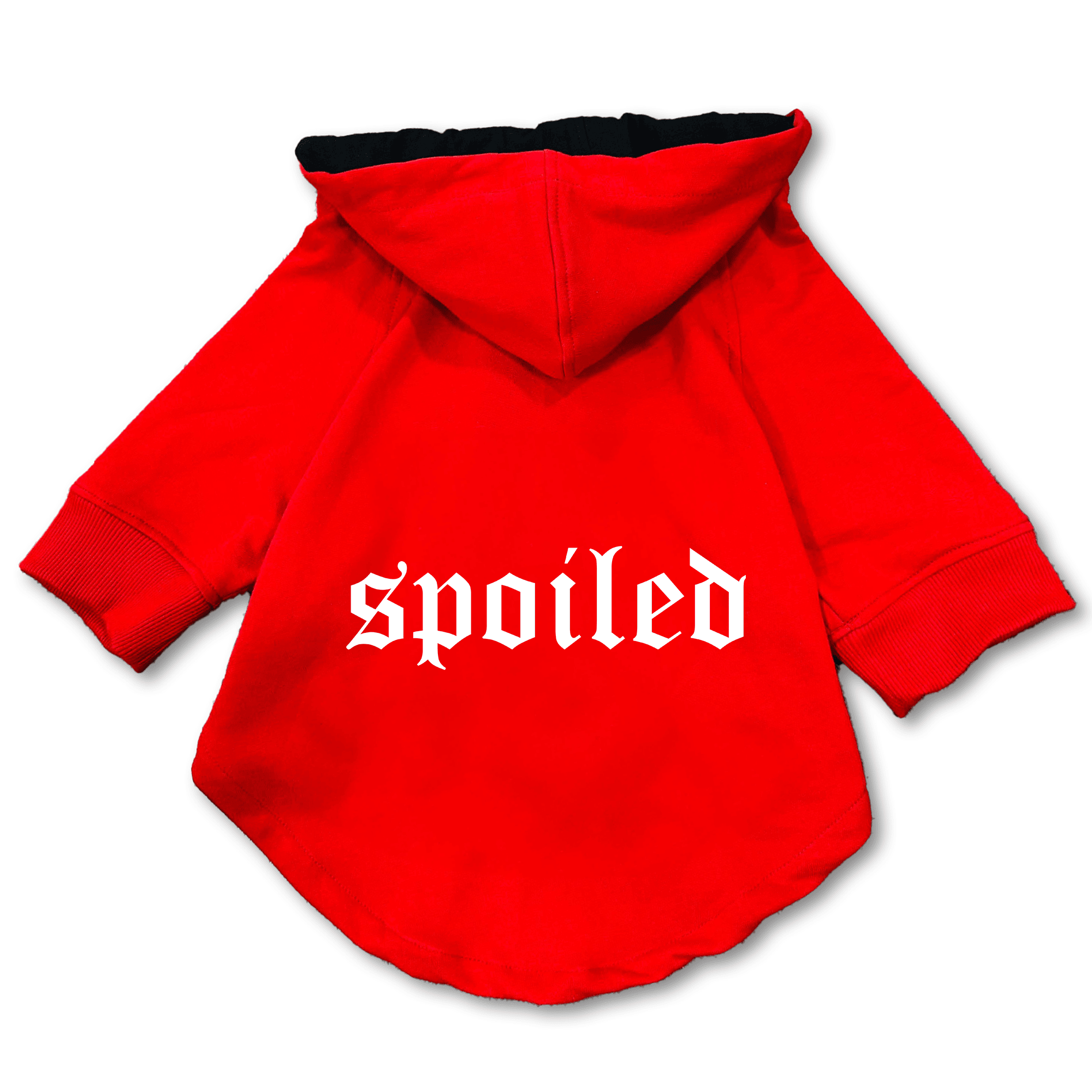 Pawsindia Dog & Cat Hoodie - Spoiled (Red)