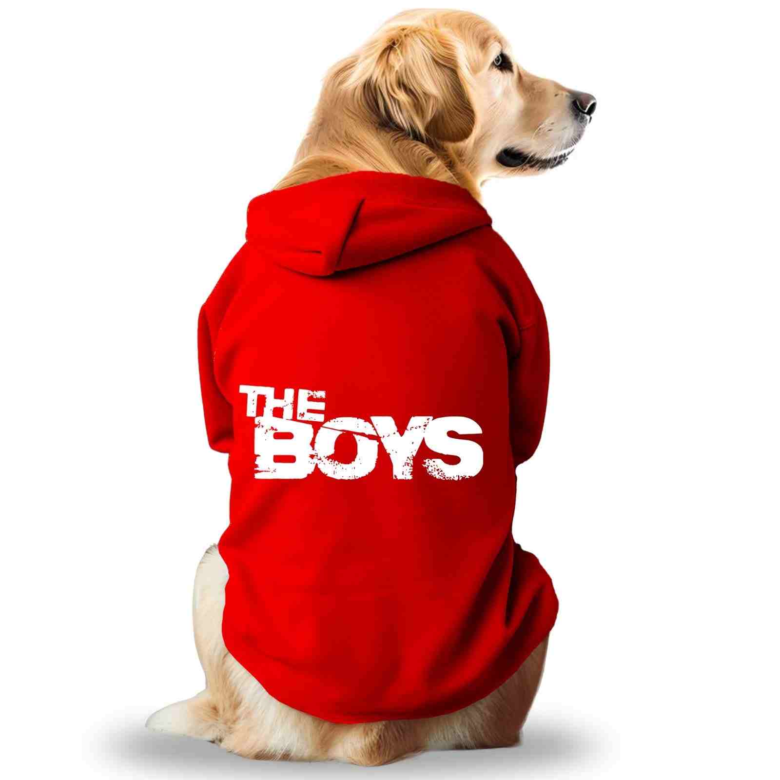 Pawsindia Dog & Cat Hoodie - The Boys (Red)