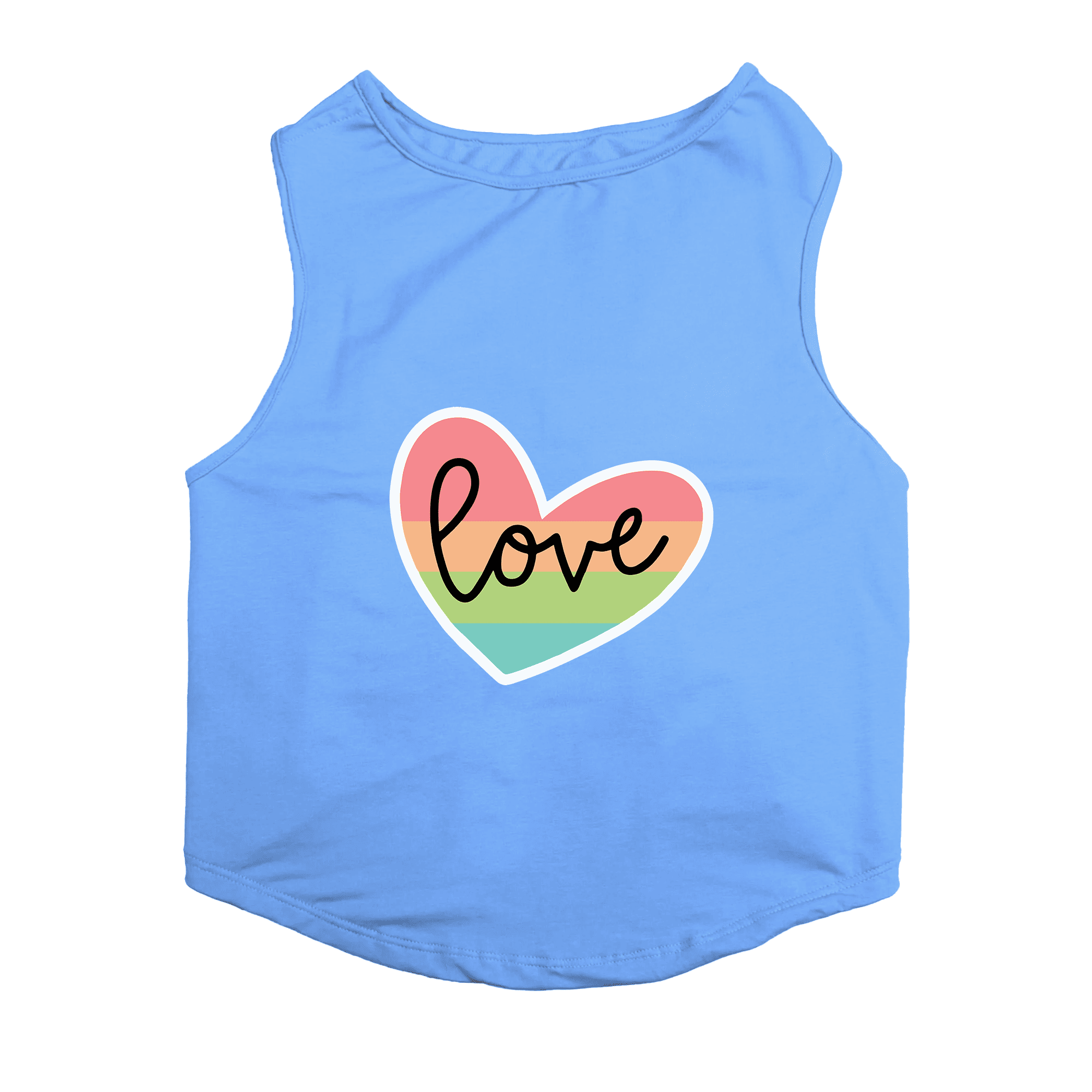 PawsIndia Sleeveless Printed Dog T-Shirt - Super Girl (Blue)