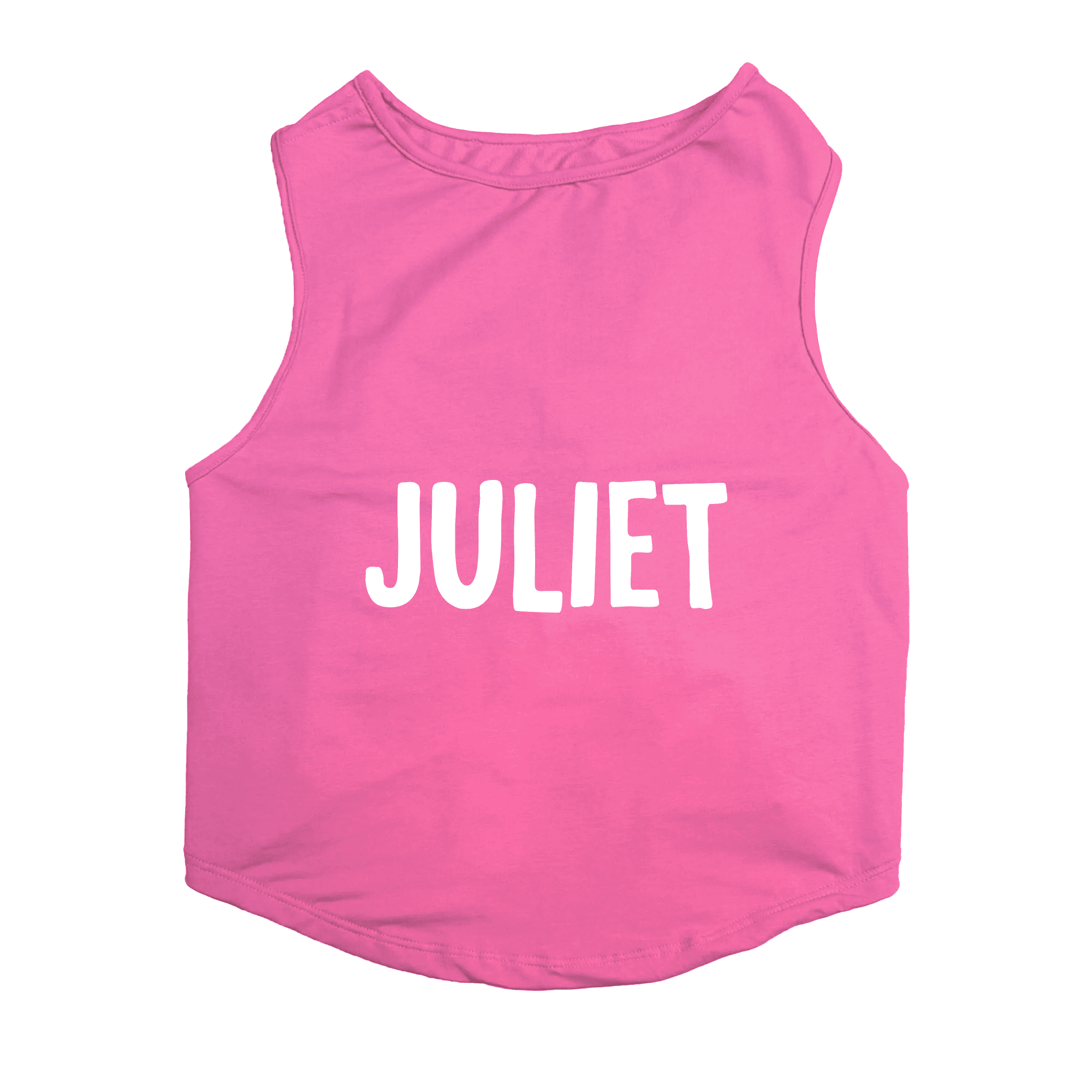 PawsIndia Sleeveless Printed Dog T-Shirt - Juliet (Pink)
