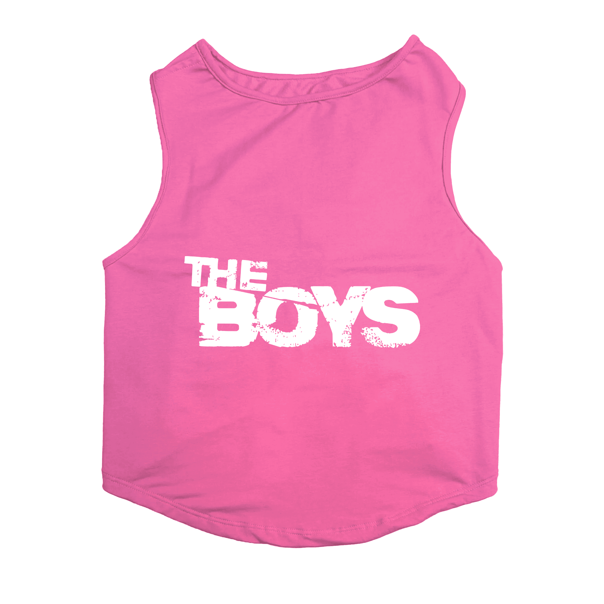 PawsIndia Sleeveless Printed Dog T-Shirt - The Boys (Pink)