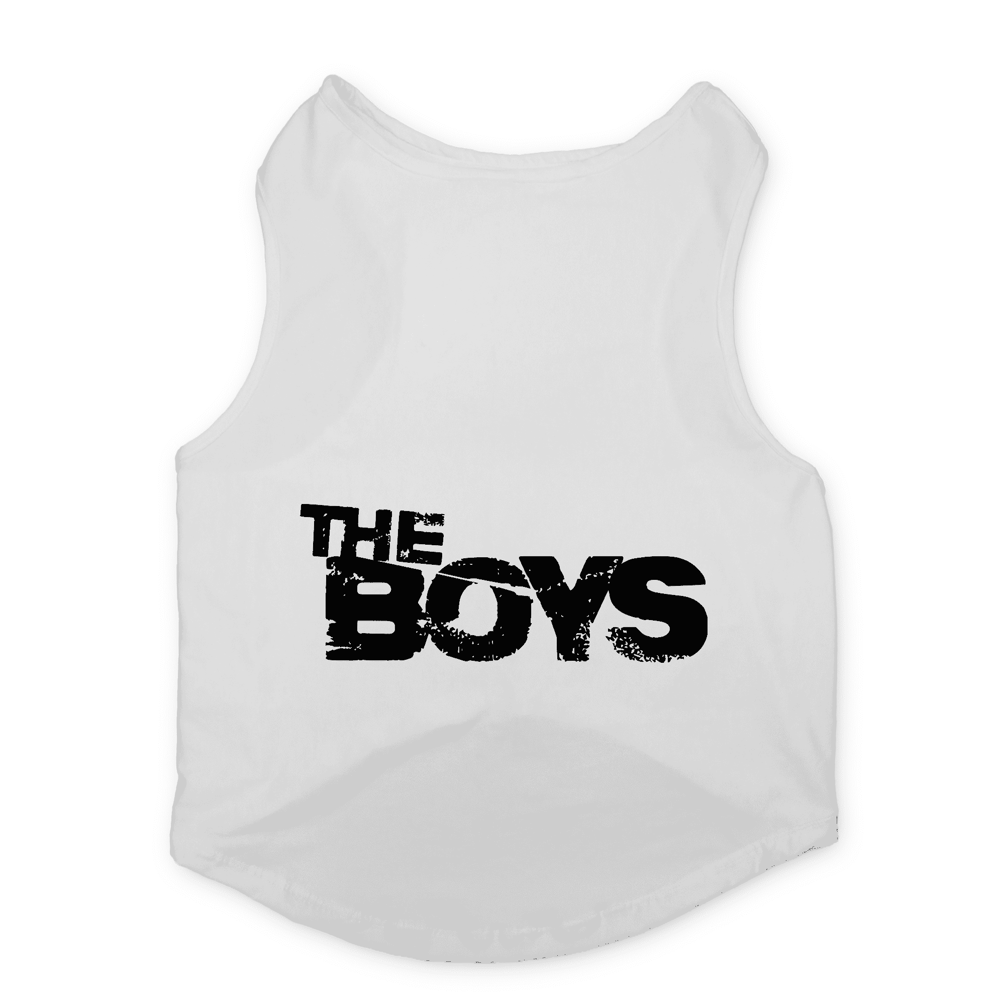 PawsIndia Sleeveless Printed Dog T-Shirt - The Boys (White)