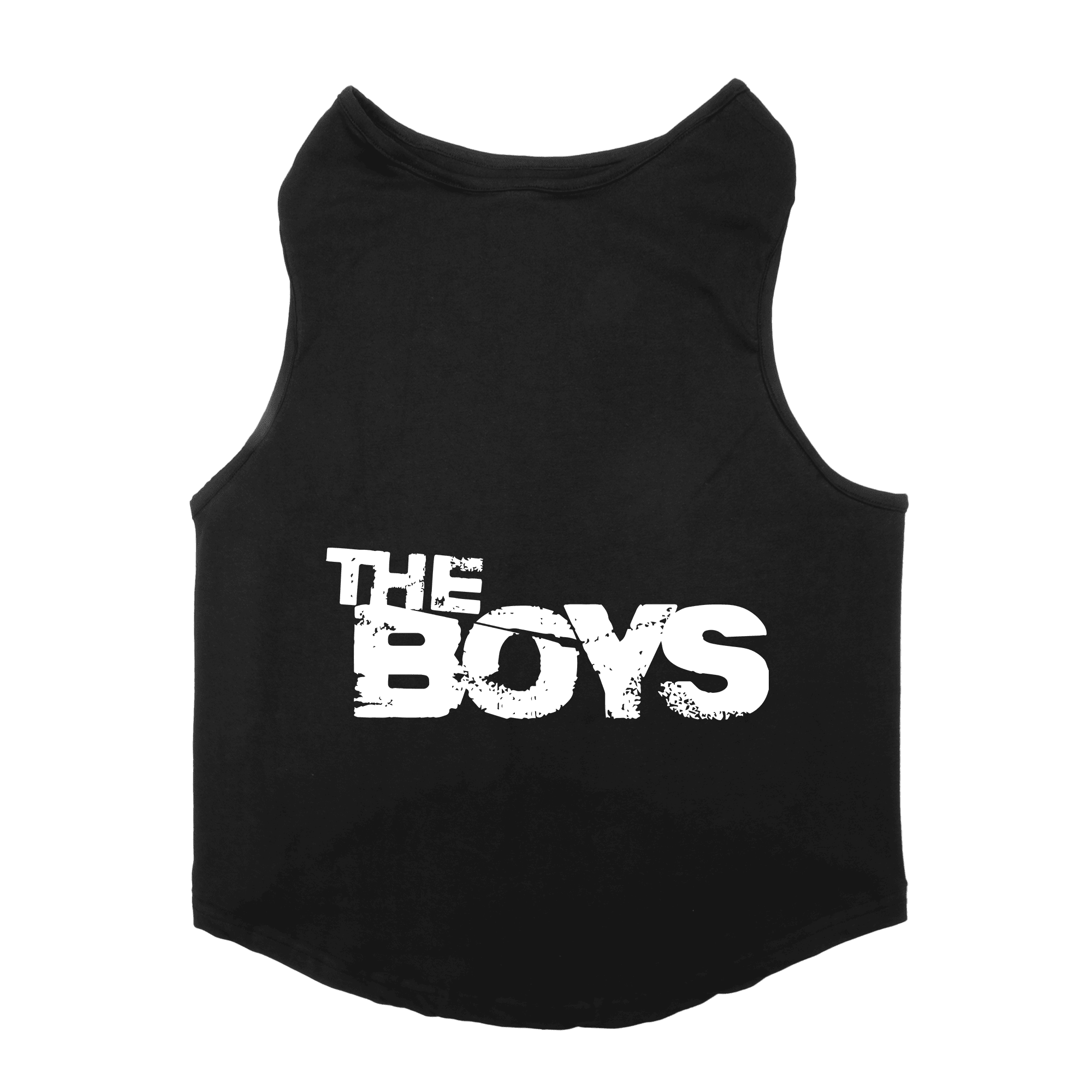 PawsIndia Sleeveless Printed Cat T-Shirt - The Boys (Black)
