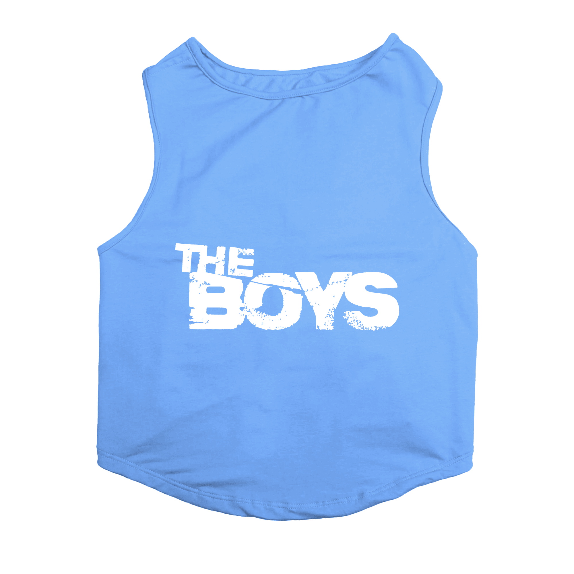 PawsIndia Sleeveless Printed Cat T-Shirt - The Boys (Blue)