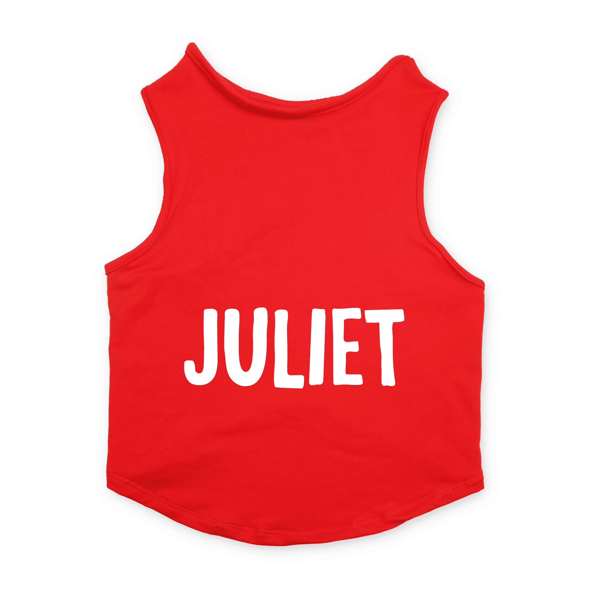 PawsIndia Sleeveless Printed Cat T-Shirt - Juliet (Red)
