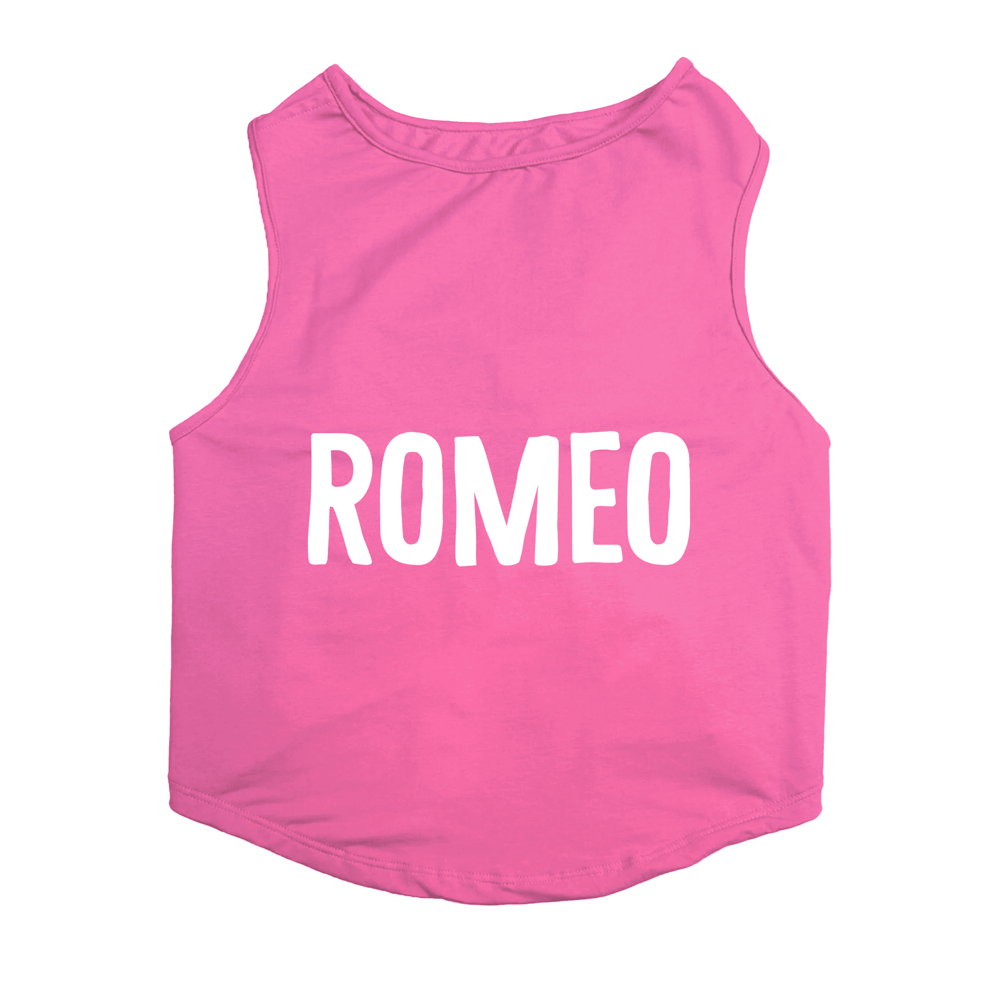 PawsIndia Sleeveless Printed Cat T-Shirt - Romeo (Pink)