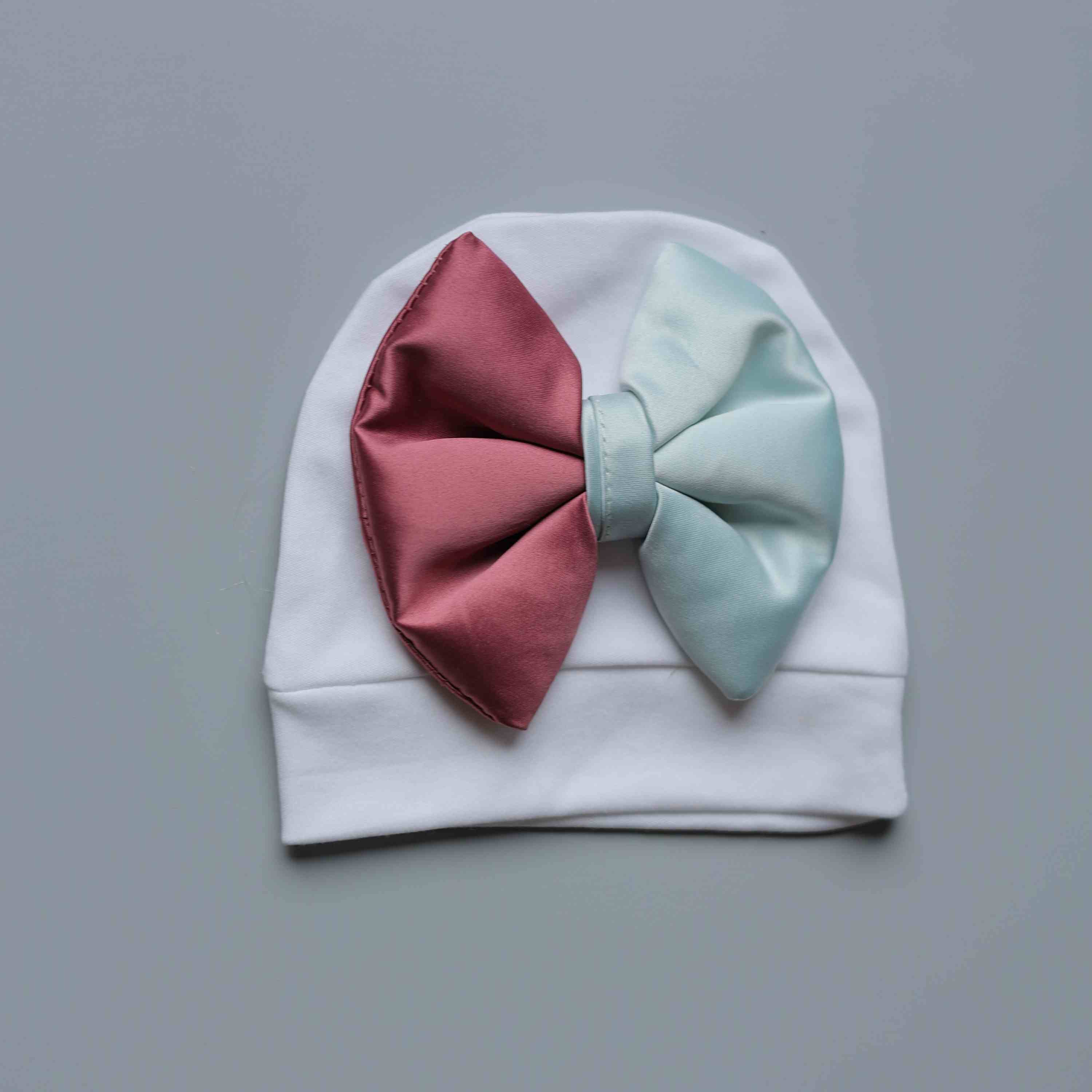 Mint Rose Bow Luxe Swaddle Set