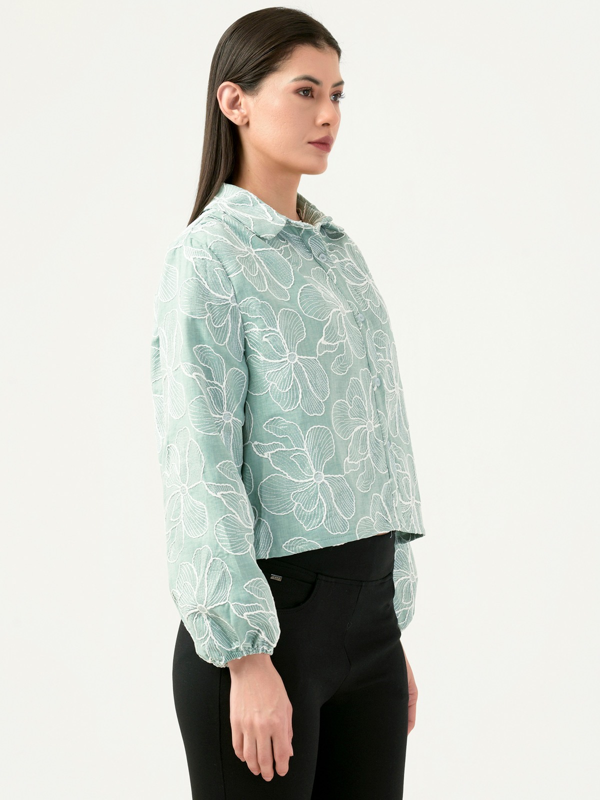 Albion Women Smart Premium Pista Casual Shirt