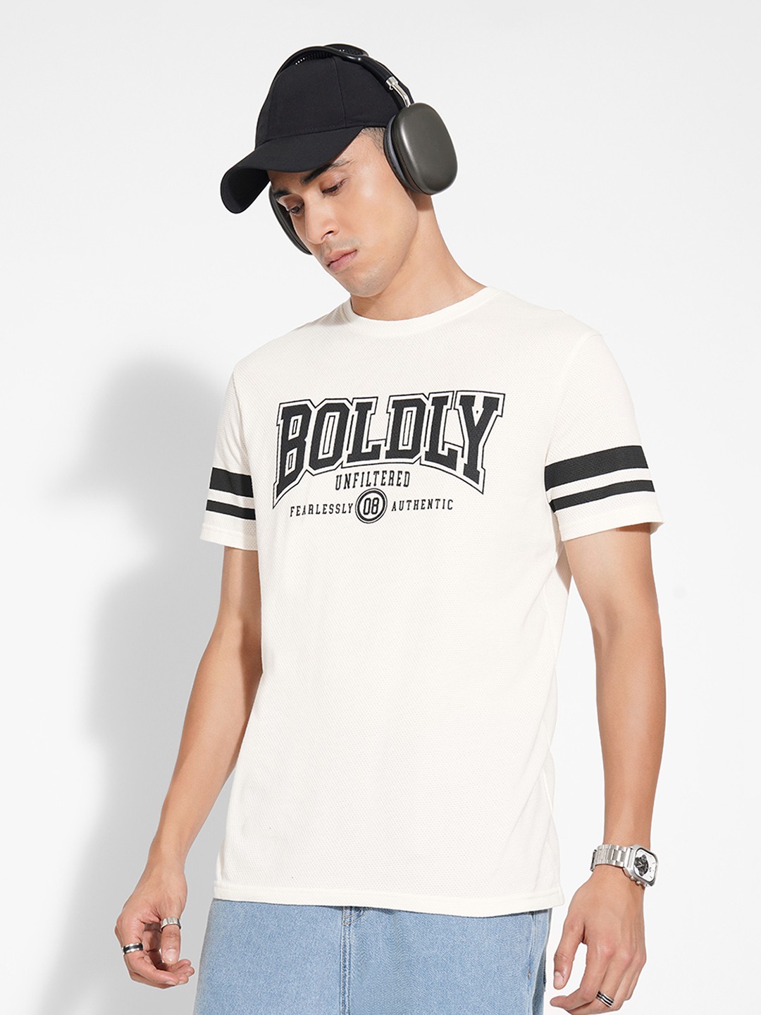 PrintedOff WhiteTshirts