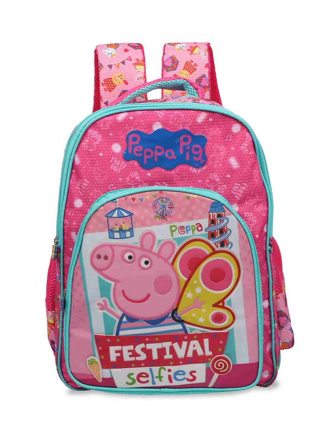 Peppa Pig  Festival Selfies  School bag 41 Cm  for Kids age 7Y+ (Pink)