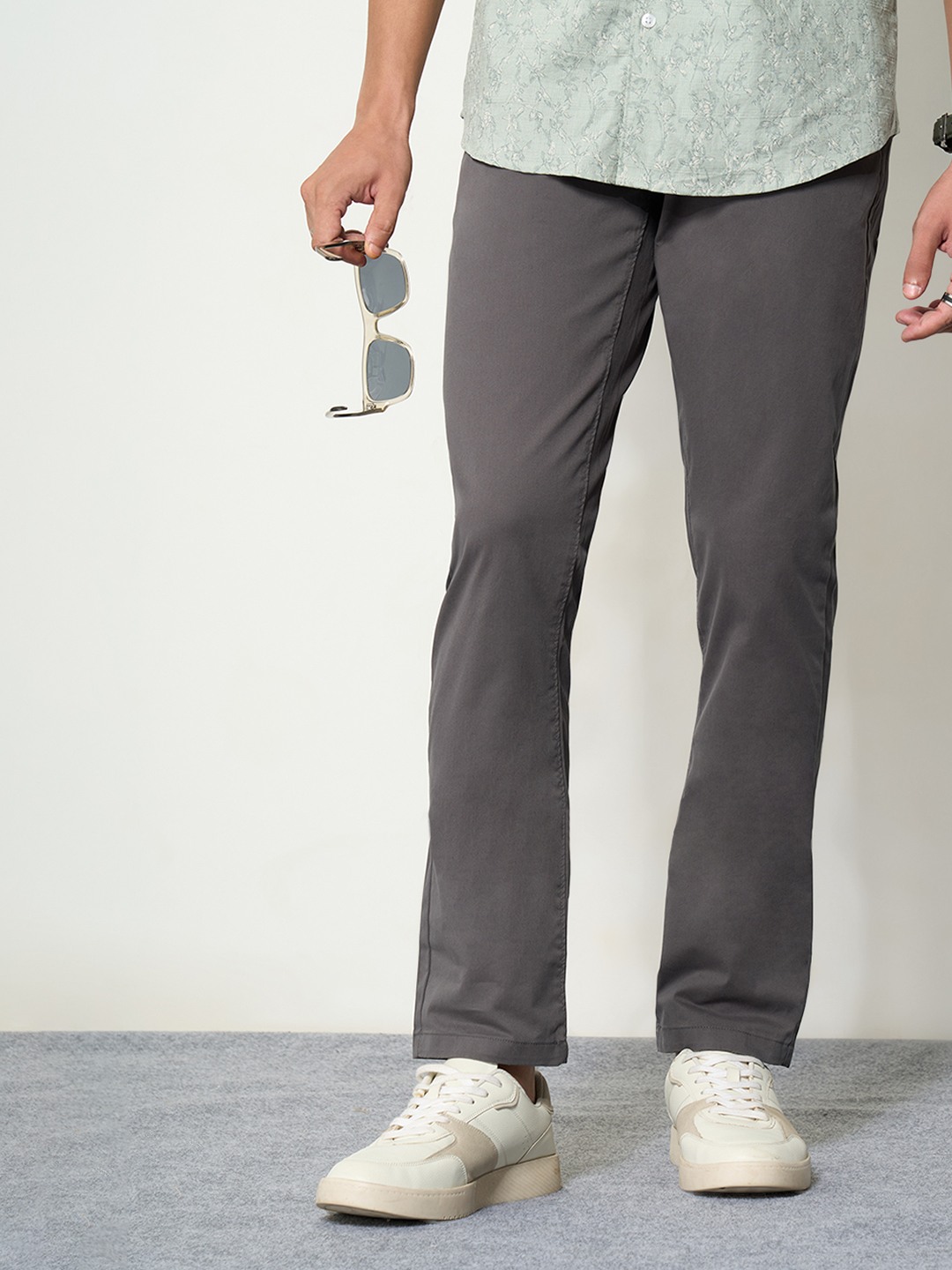 Charcoal Slim Fit Chino Pants