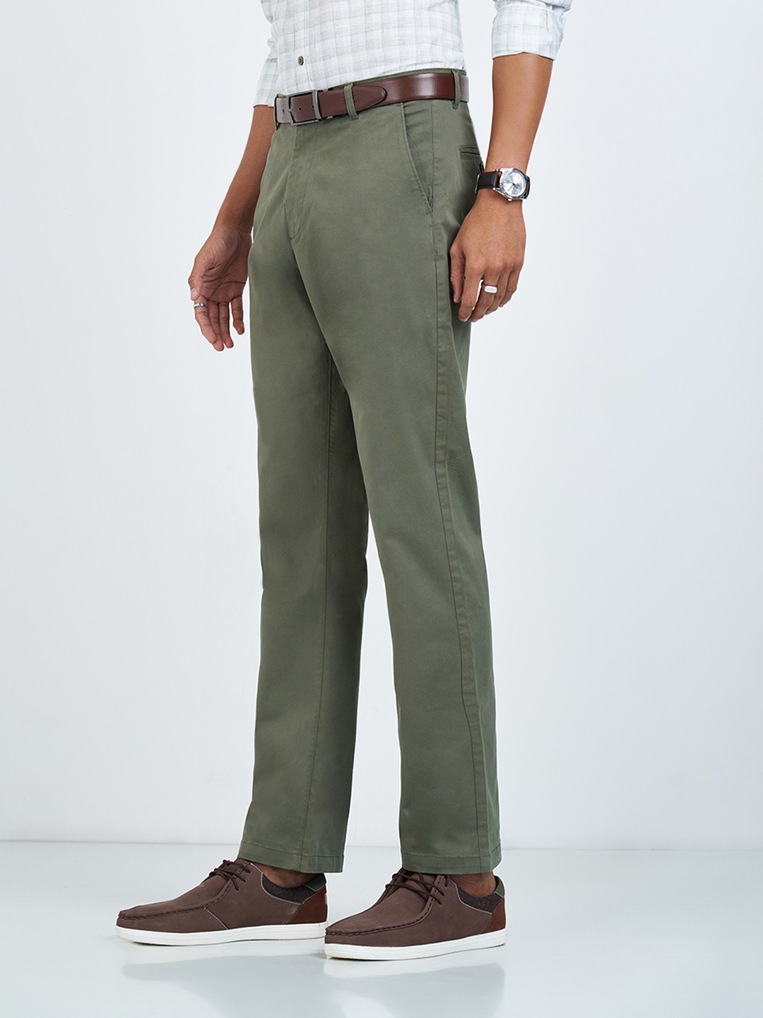 Olive Slim Fit Chino Pants