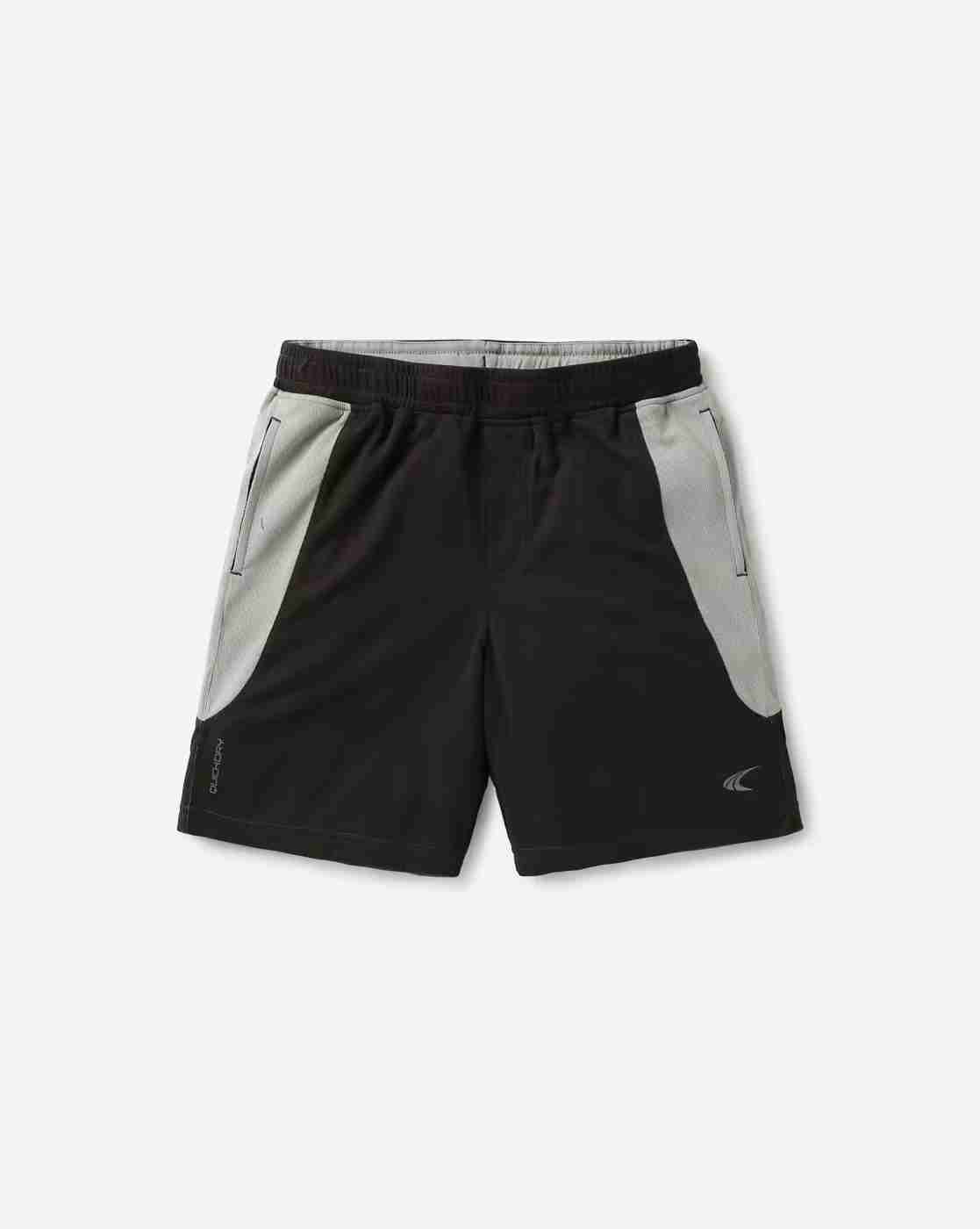 Knit Panelled Shorts with Elasticated Waist