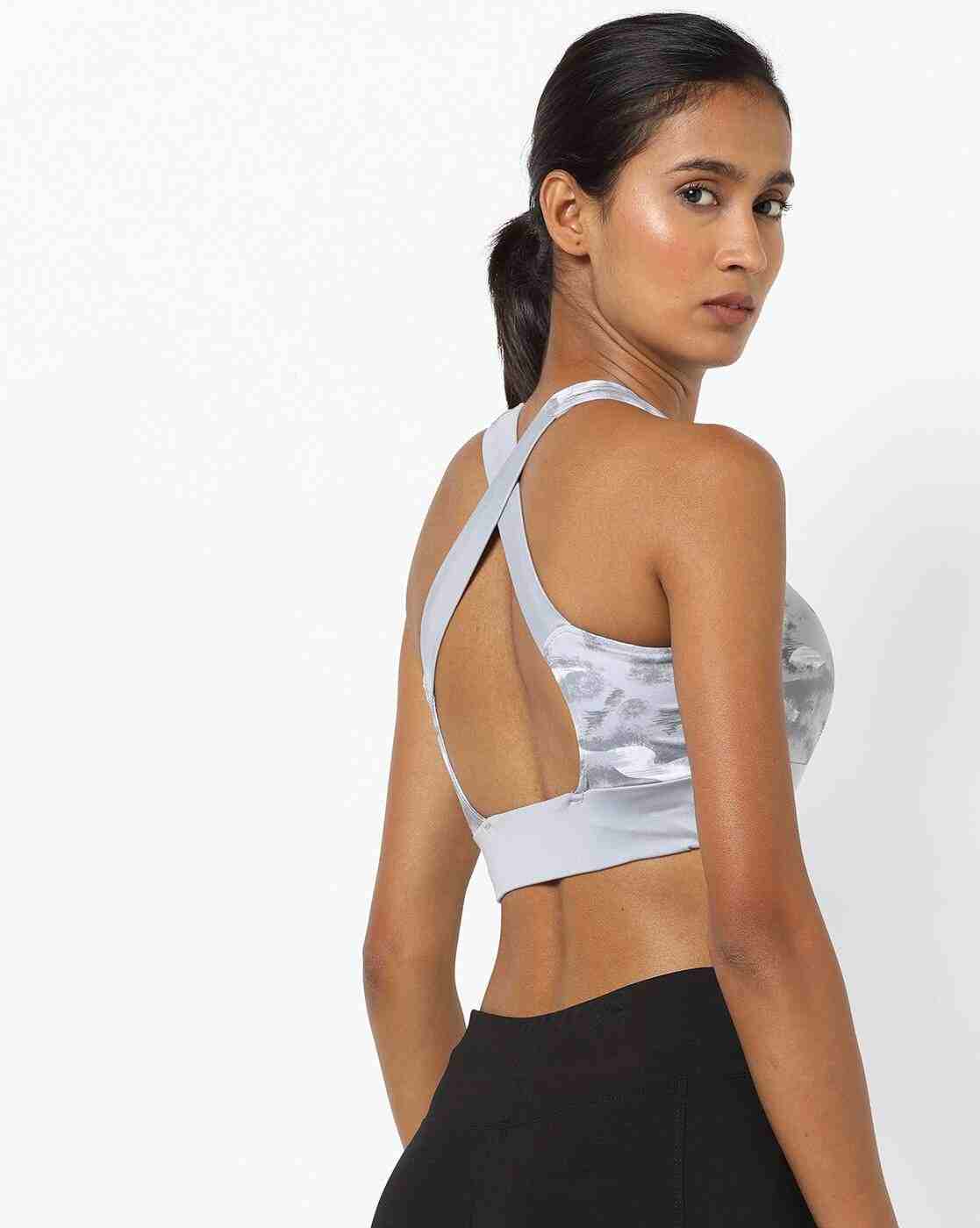 PERFORMAX | Printed Criss-Cross Back Sports Bra|0