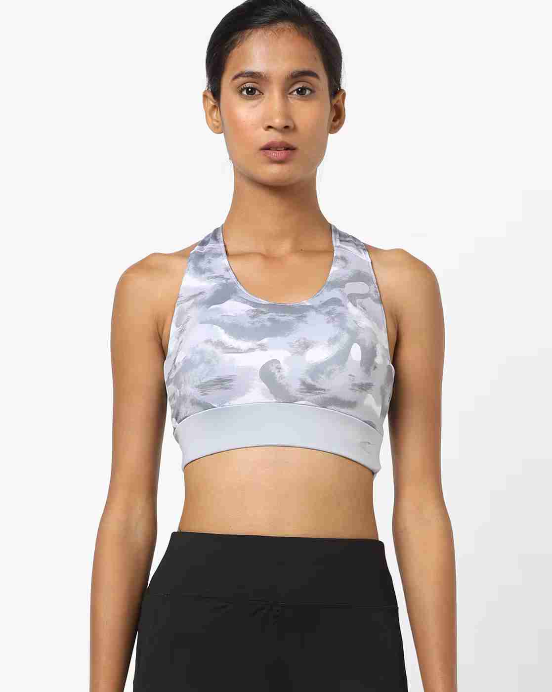 PERFORMAX | Printed Criss-Cross Back Sports Bra|1