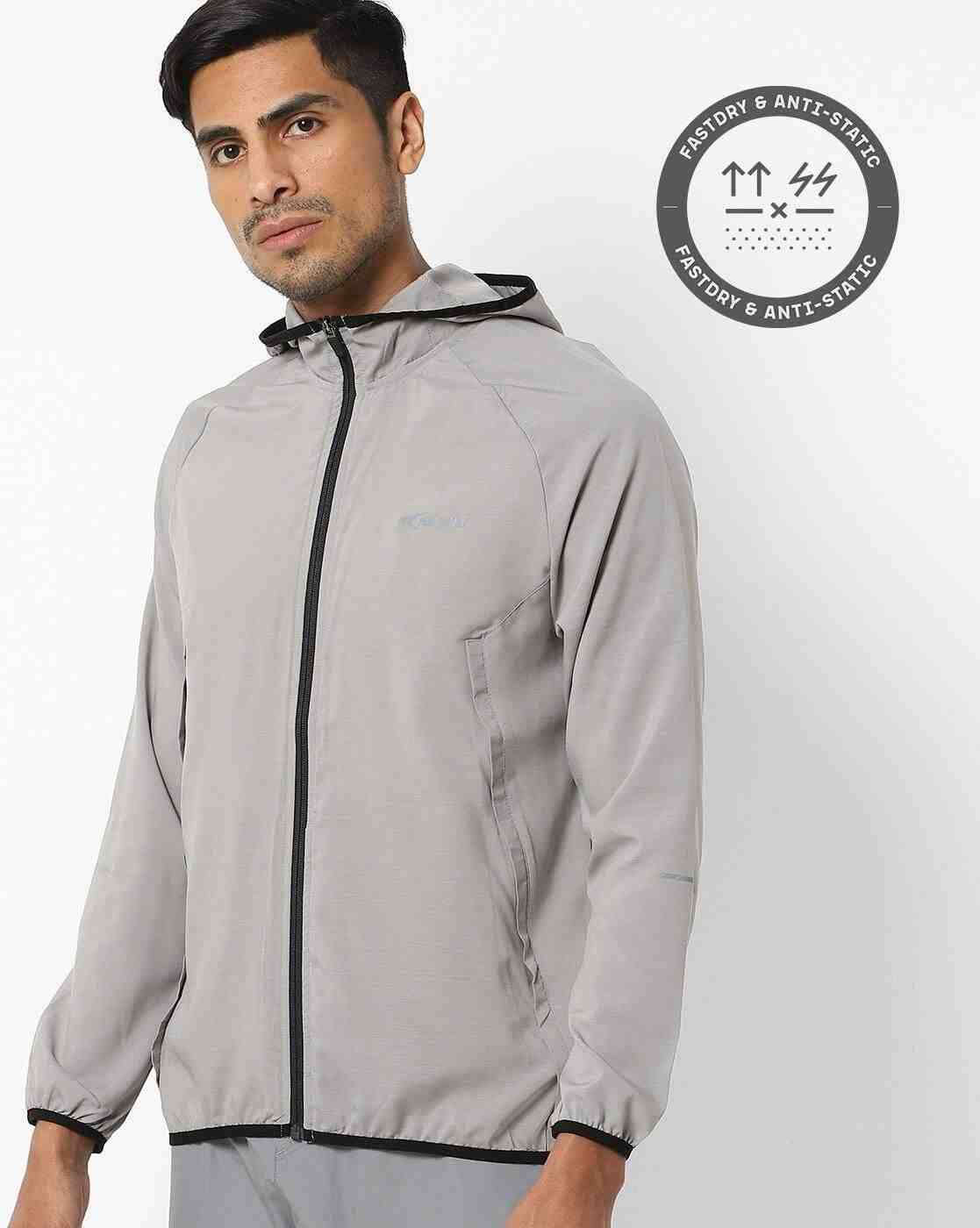 Quick Dry Light-Weight Hooded Jacket with Insert Pockets