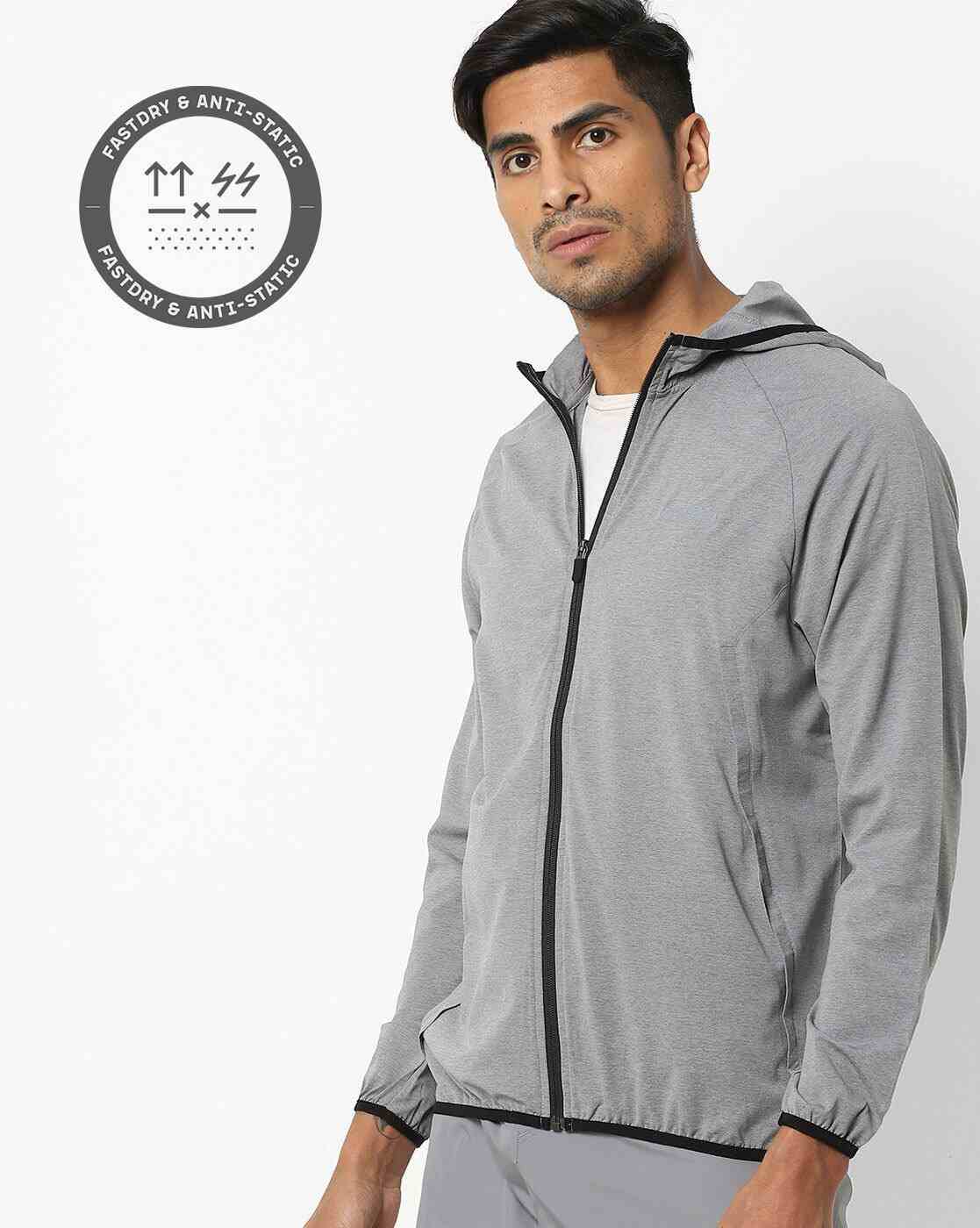 Quick Dry Light-Weight Hooded Jacket with Insert Pockets