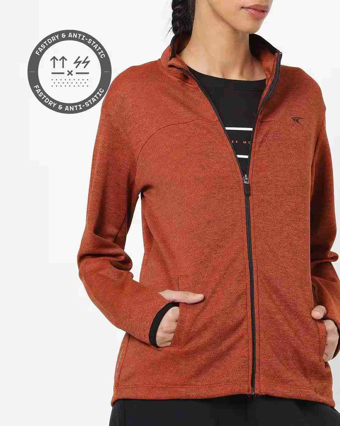QuickDry Training Jacket with Thumbholes