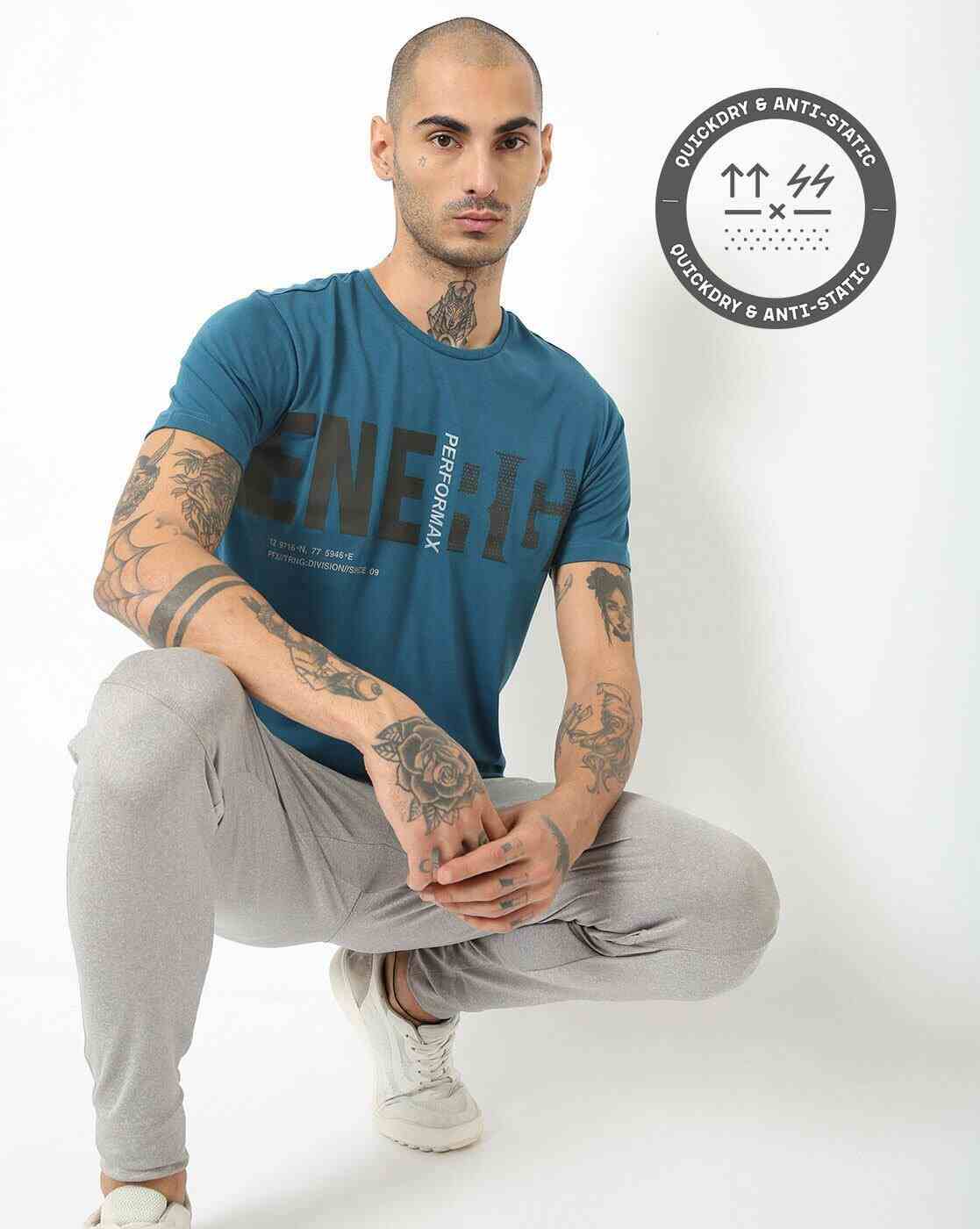 PERFORMAX | Graphic Print Quickdry Crew-Neck T-shirt|0