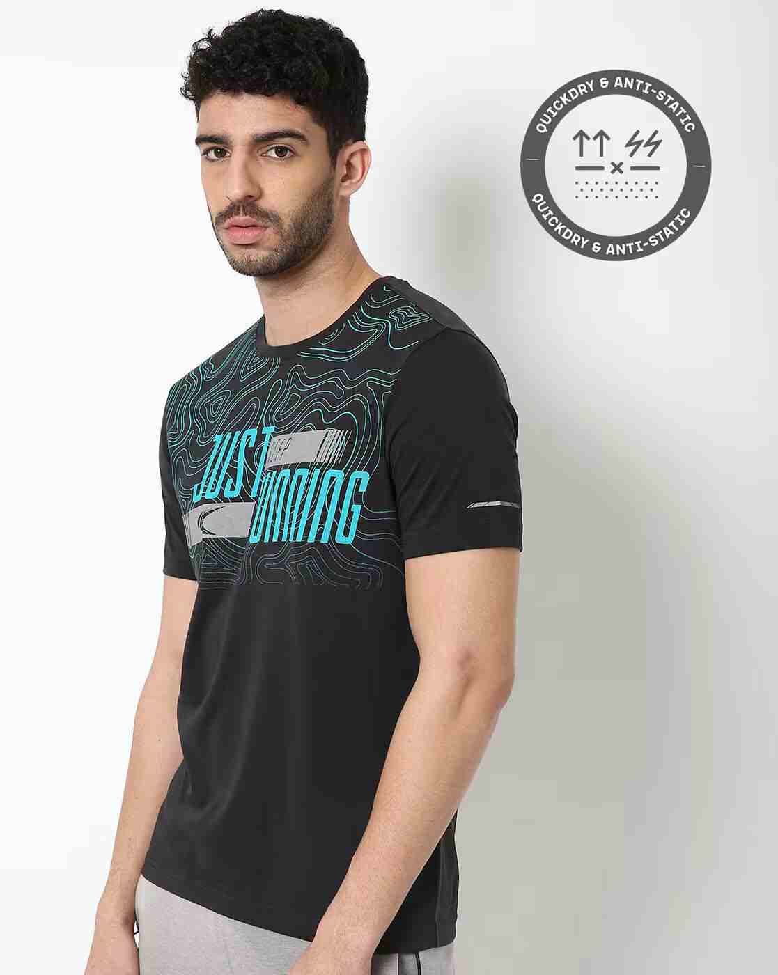 Typographic Print Crew-Neck T-shirt