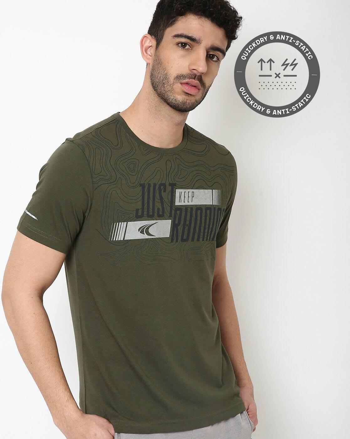 PERFORMAX | Typographic Print Crew-Neck T-shirt|0