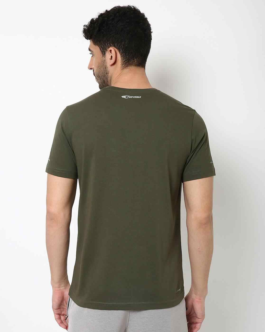 PERFORMAX | Typographic Print Crew-Neck T-shirt|1