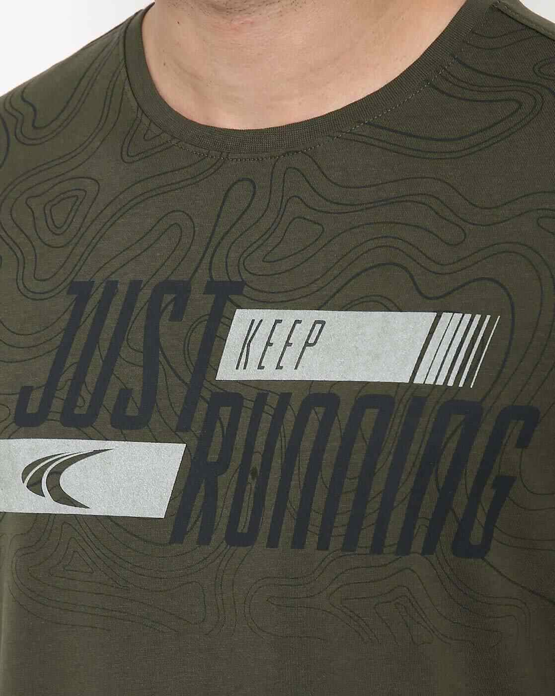 PERFORMAX | Typographic Print Crew-Neck T-shirt|2