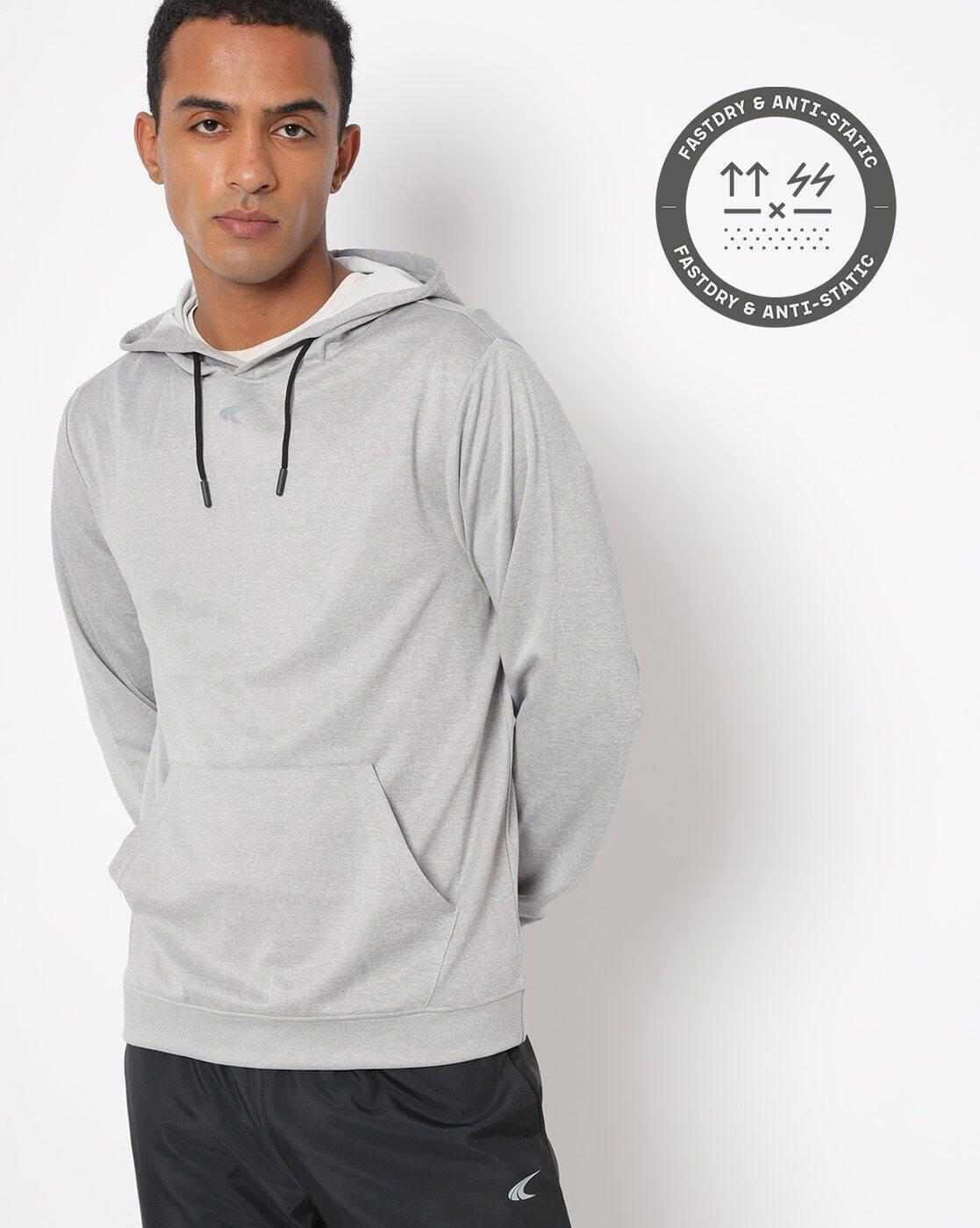 PERFORMAX | Heathered Hoodie with Kangaroo Pockets|0