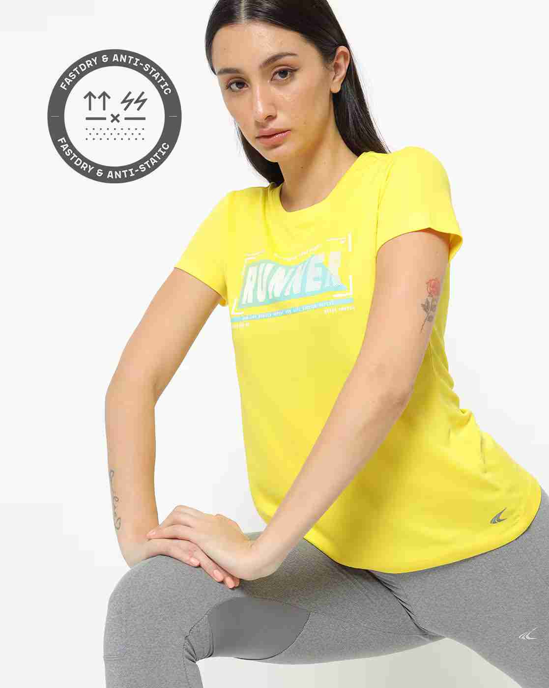Typographic Print Crew-Neck T-shirt