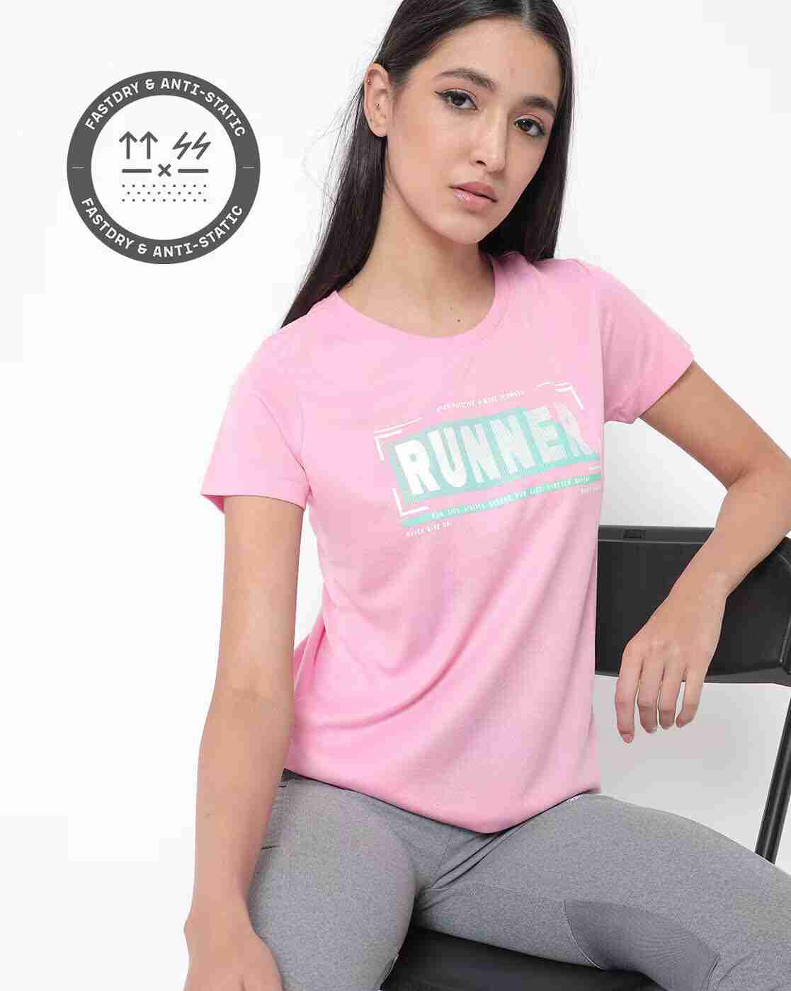 PERFORMAX | Typographic Print Crew-Neck T-shirt|0