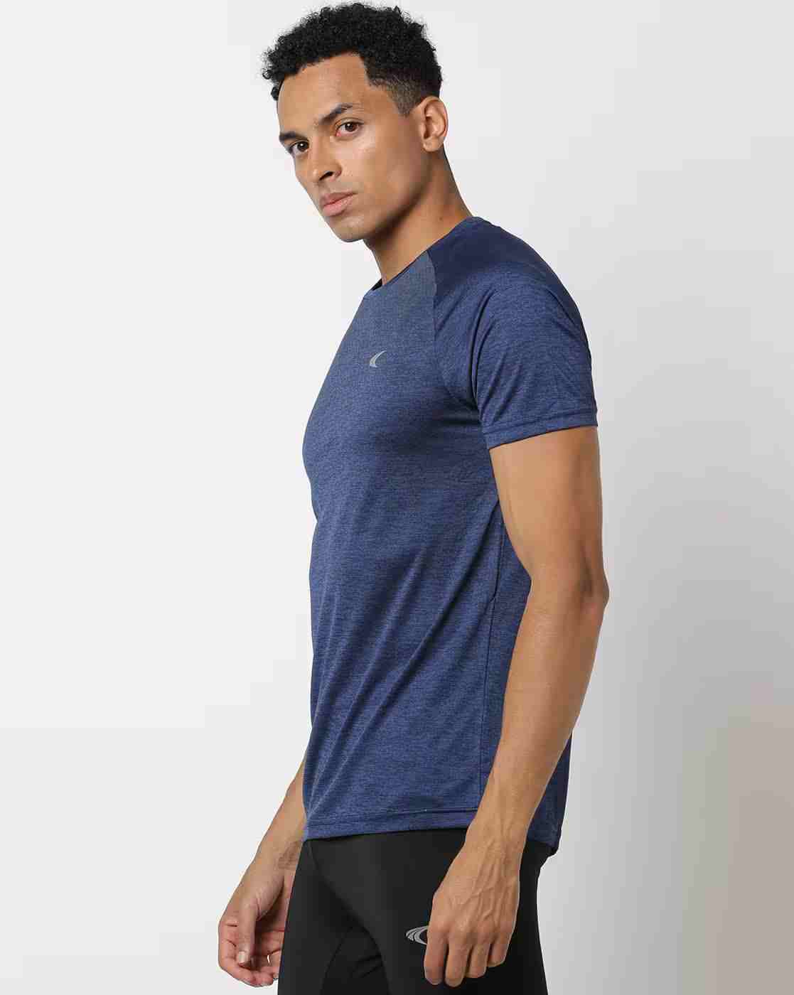 PERFORMAX | Regular Fit Heathered T-Shirt with Raglan Sleeves|1