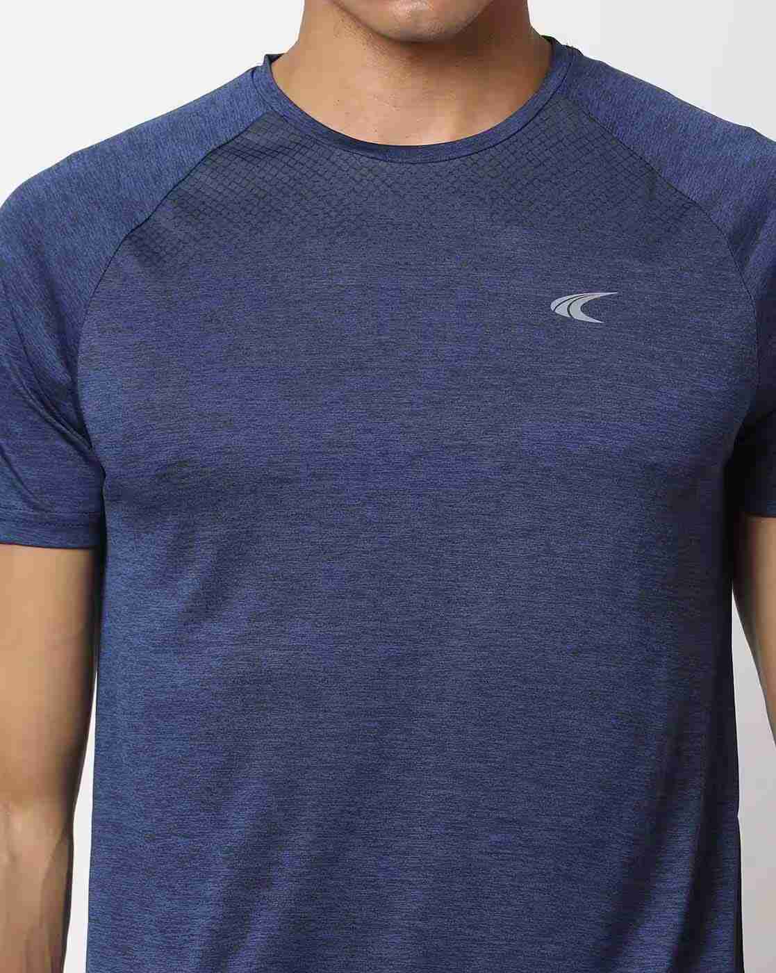 PERFORMAX | Regular Fit Heathered T-Shirt with Raglan Sleeves|3